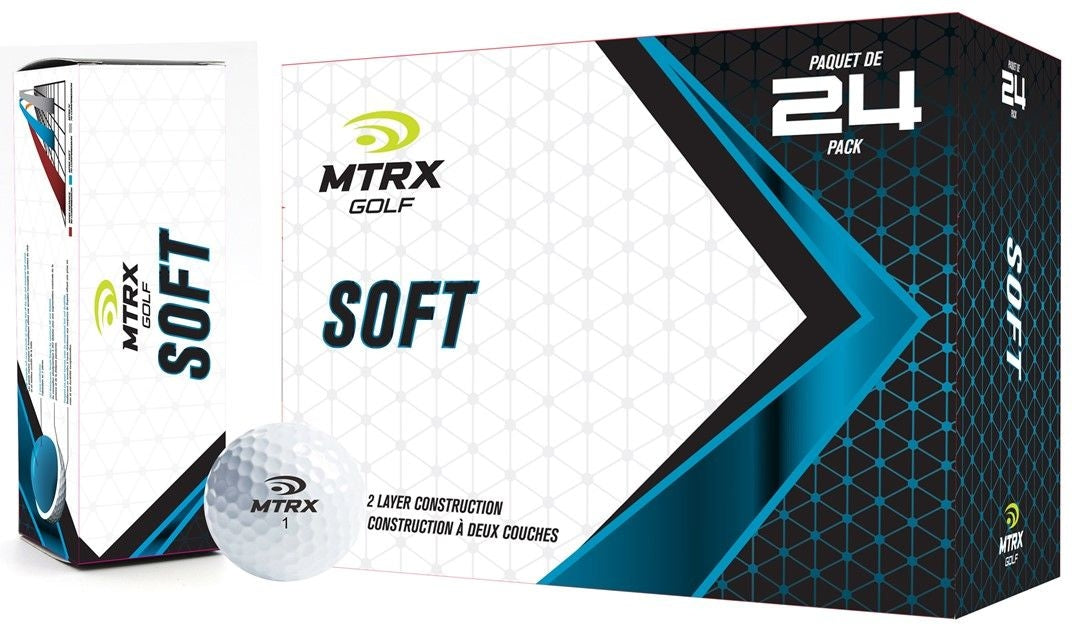 MTRX weichen Golfbällen, weiß, 24-pk
