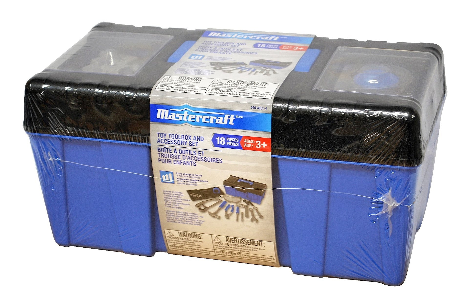 Mastercraft Spielzeug-Tool-Box mit Zubehör für Kinder, 18 PC, Alter 1 +