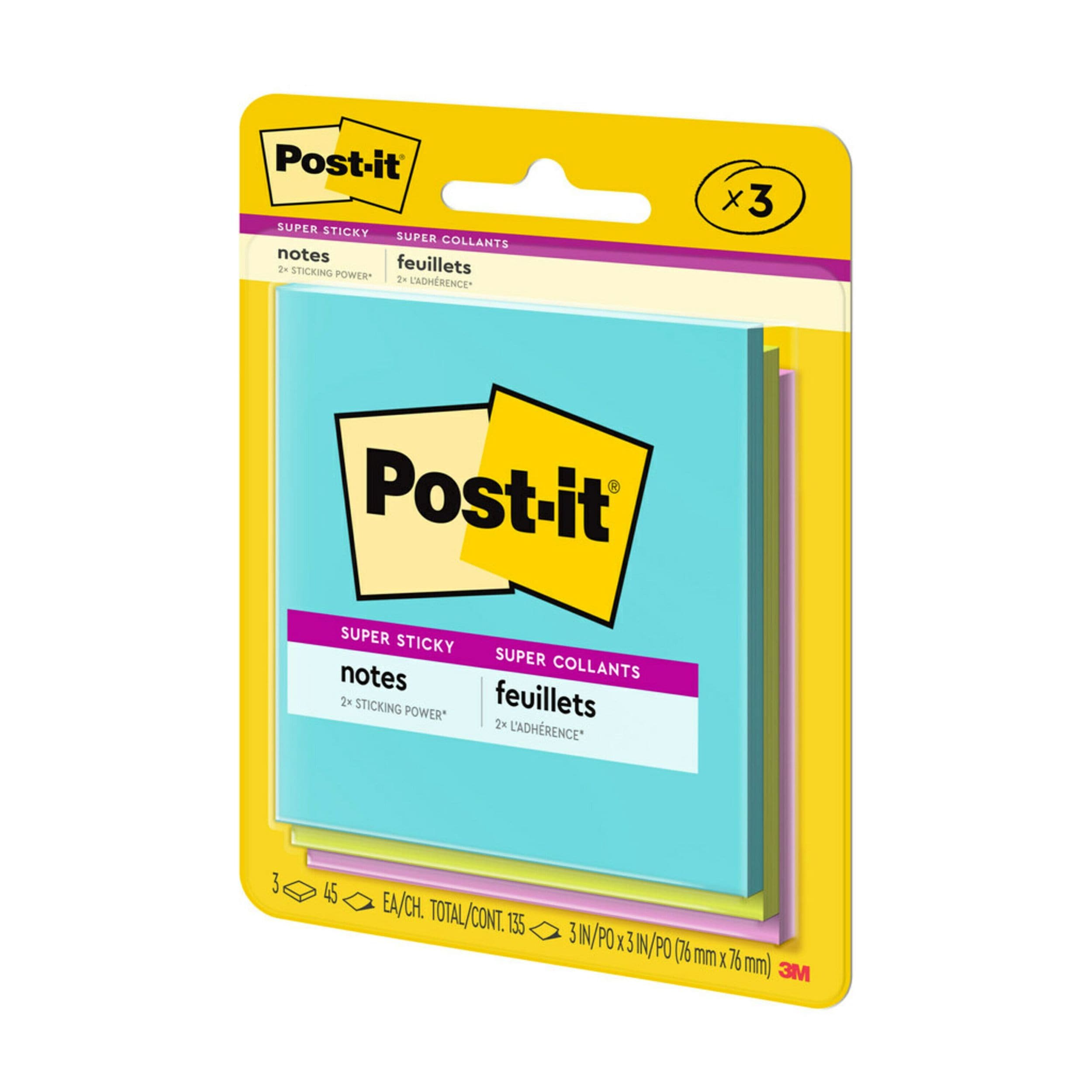 Post-it Superklebrige Noten Supernova Neons Noten, 3-pk