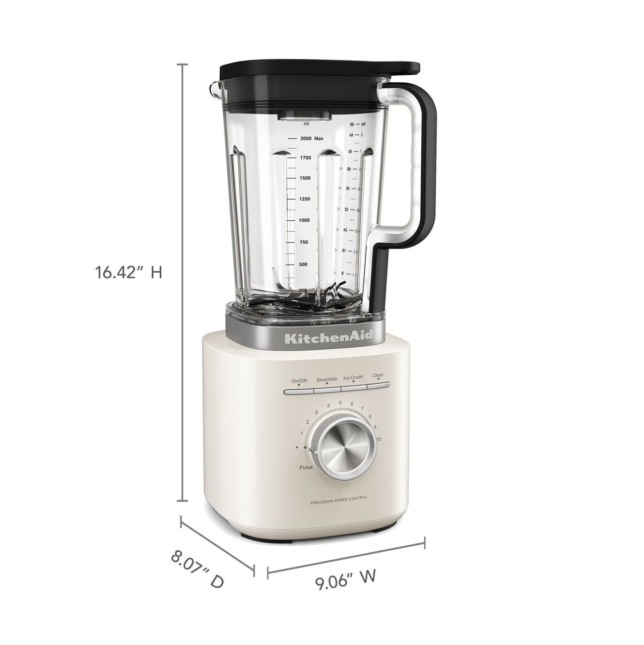 KitchenAid 10-Gang-Porzellan-Powermixer mit Bedienknopf