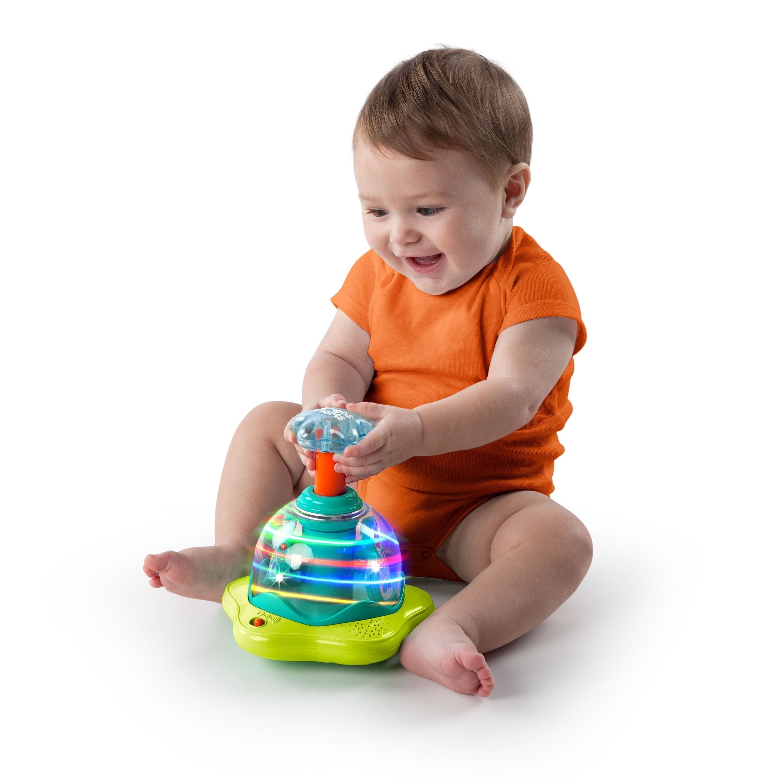 Bright Starts Drücken und Glüh Spinner Spielzeug