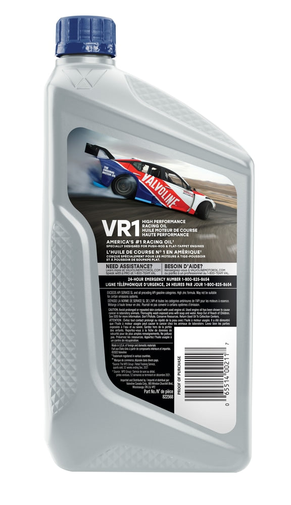 Valvoline VR1 20W-50 4-Zyklus-Rennöl, 1-L