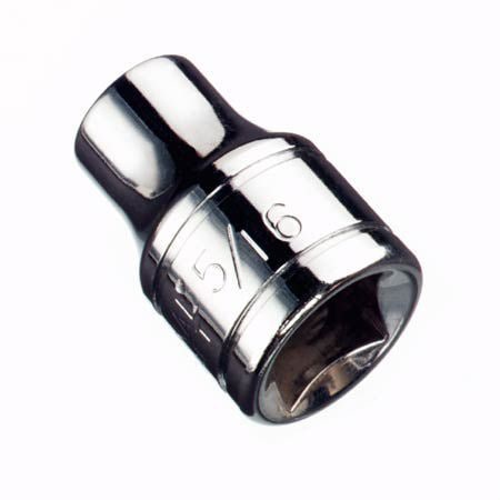 MAXIMUM 3/8-in-Laufwerk verschiedene Größen reguläre Steckdose, 6-Punkt, Nickel-Chrom-Plattierung