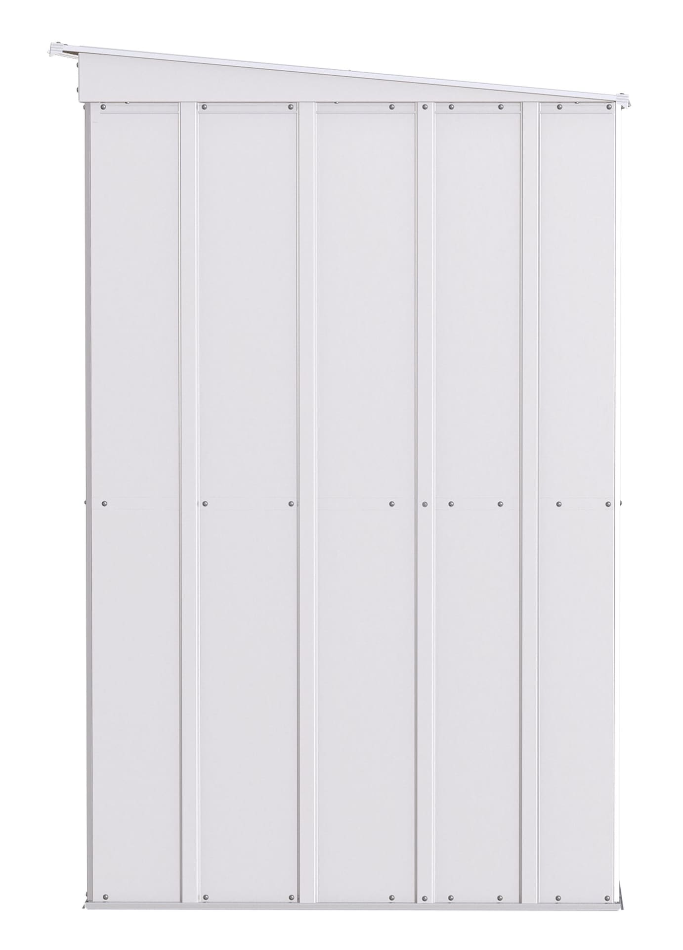 Arrow klassisches Lagerhaus aus verzinktem Stahl, flötengrau, 10-ft x 4-ft