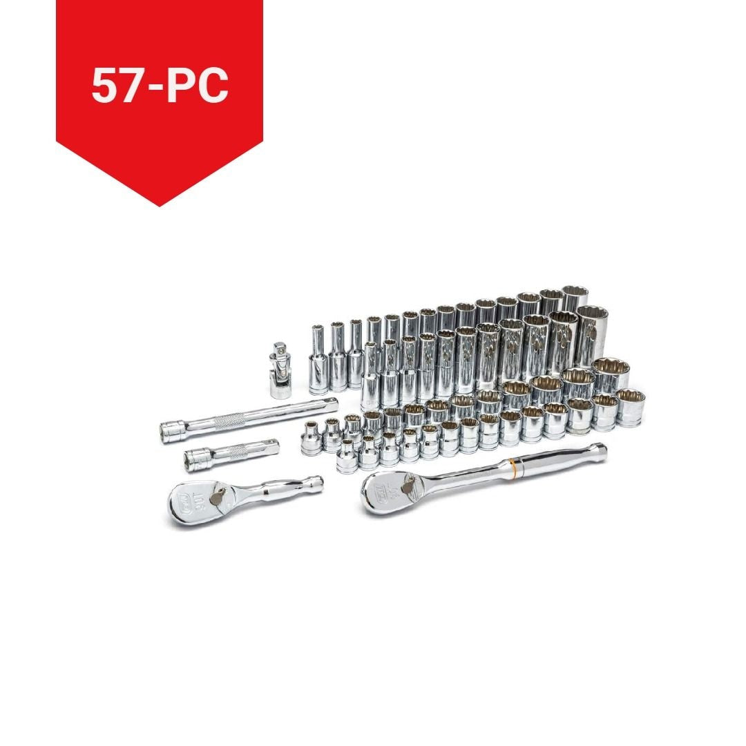 GearWrench 3/8-in-Antriebswerkzeugaufnahme 57-pc, Verchromung