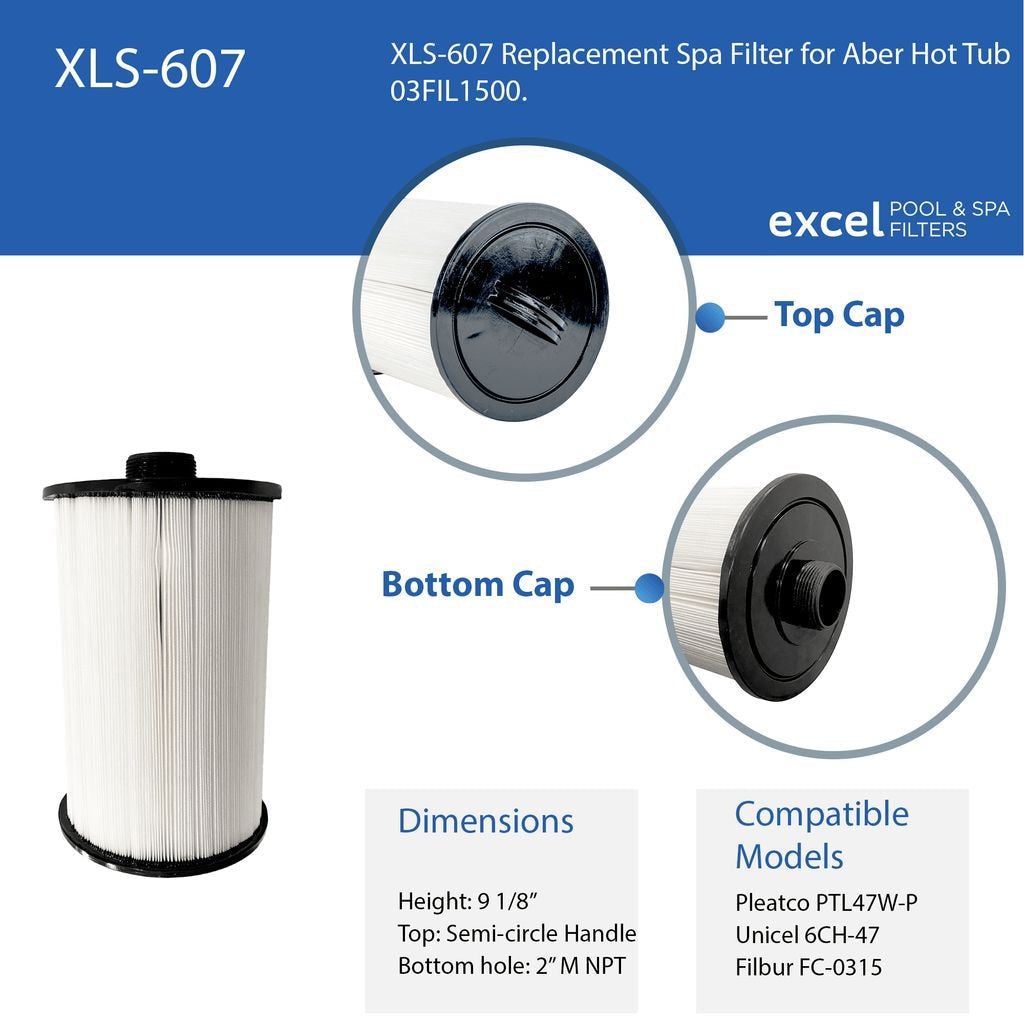 Spa Filter 6 x 9-in, Gewinde