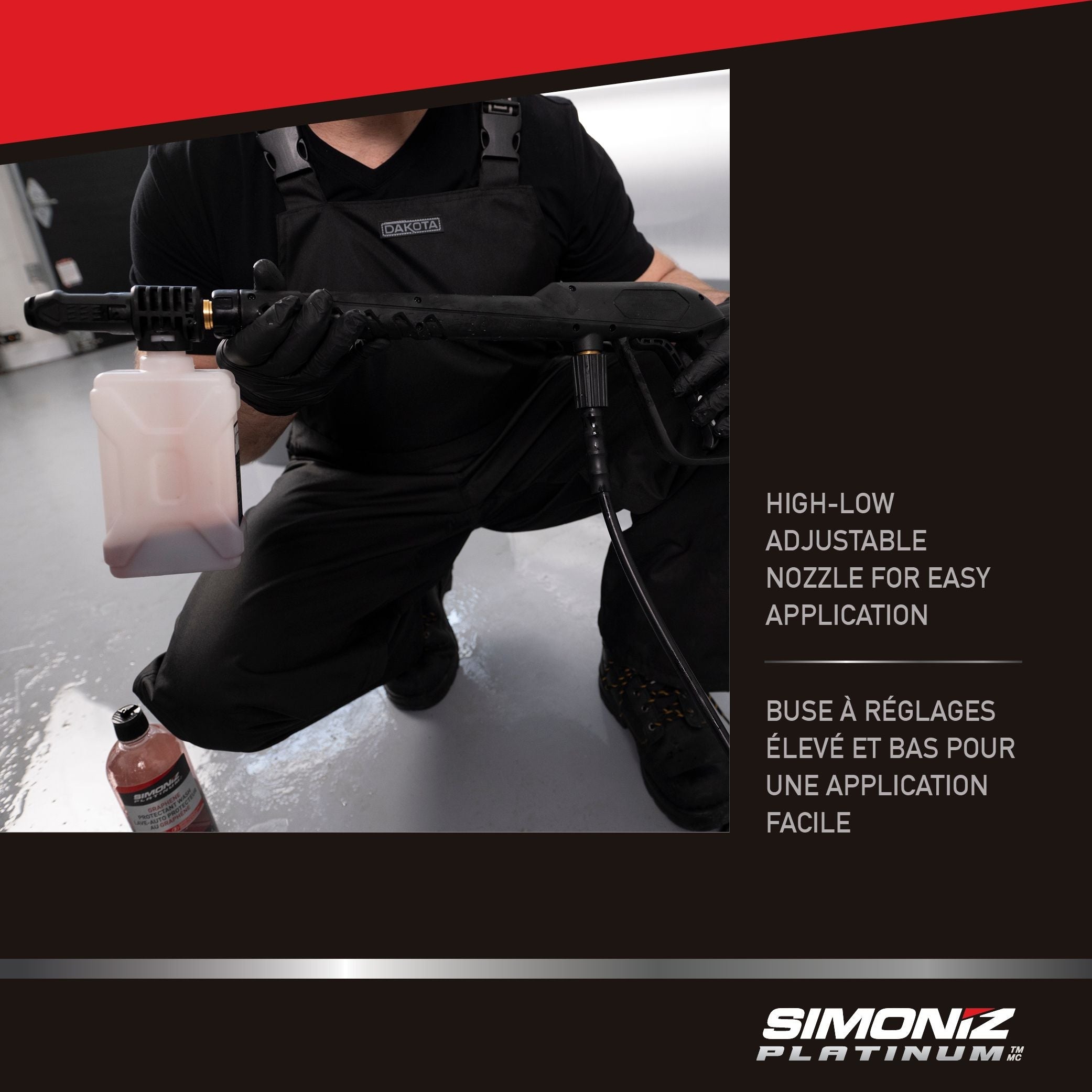 Simoniz Universal-Schaumbläser-Kit kompatibel mit Simoniz elektrische Druckwaschanlagen, 700-mL