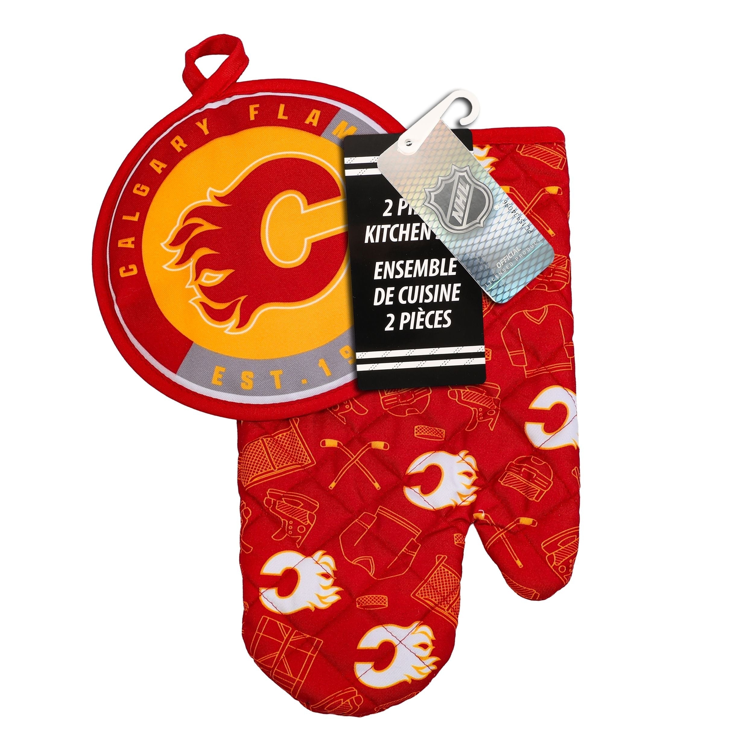 NHL Calgary Flames Küchenofen-Händlersatz, 2-pc