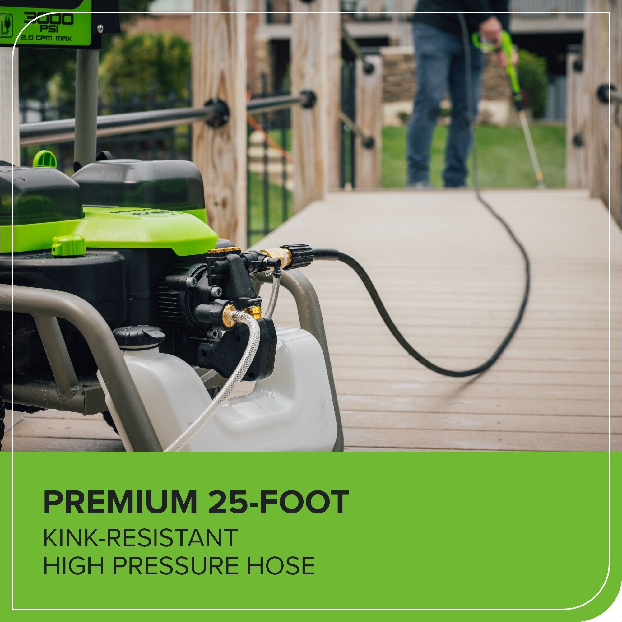 Greenworks 60V 3000PSI 2,0gpm Hybrid AC / DC Druckwaschmaschine, nur Werkzeug