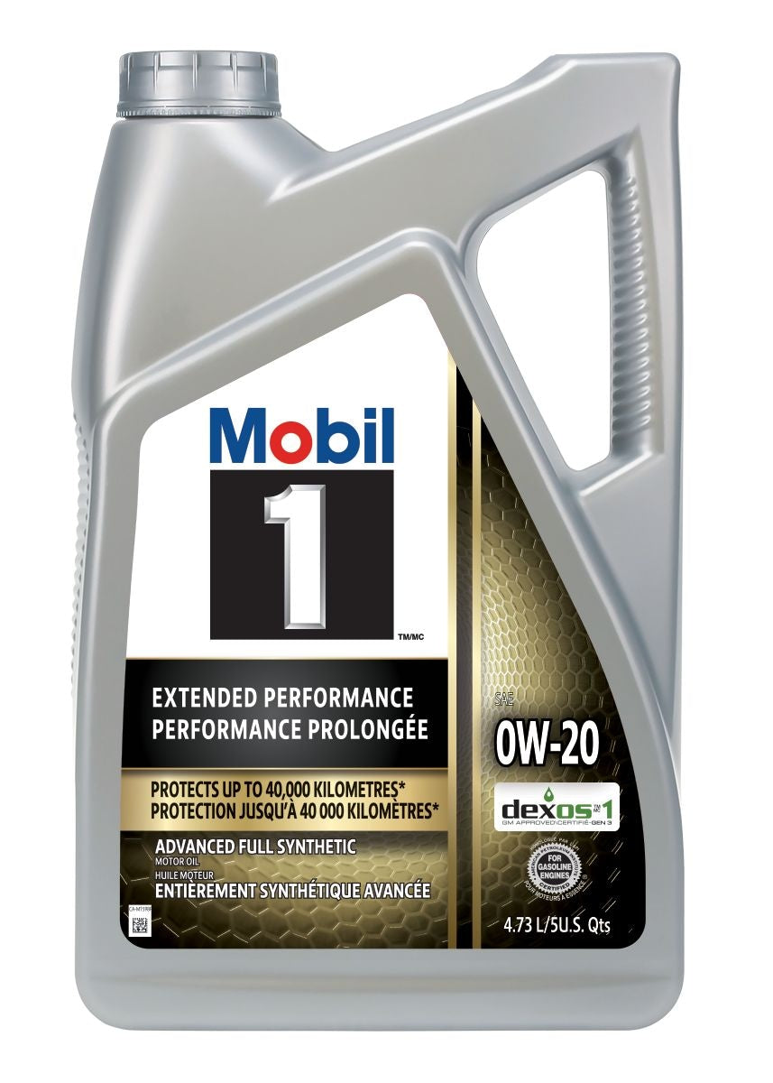 Mobil 1 erweiterte Leistung 0W20 synthetischer Motor / Motoröl, 4,73-l