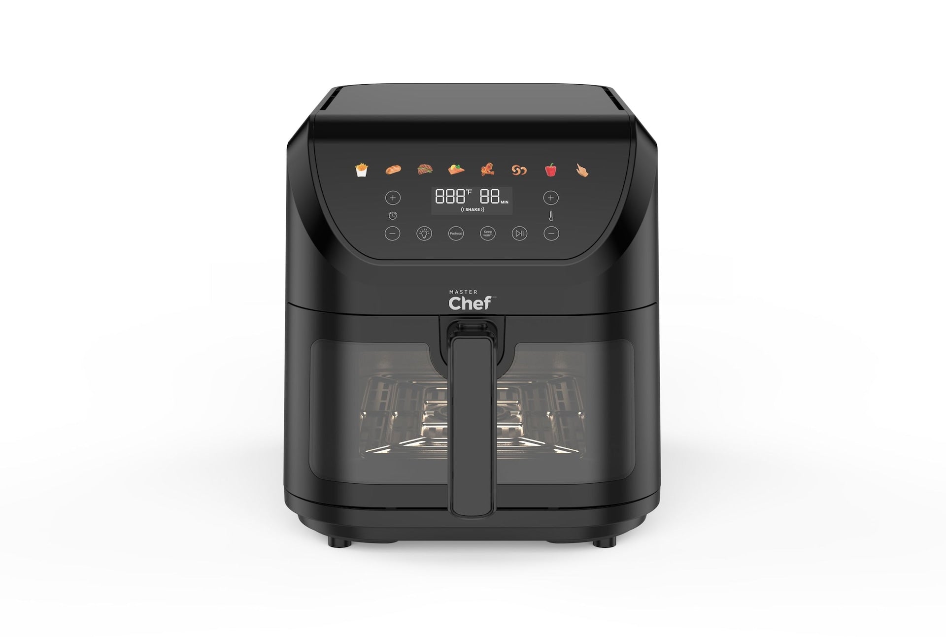 MasterChef 8Qt Fritteuse, schwarz