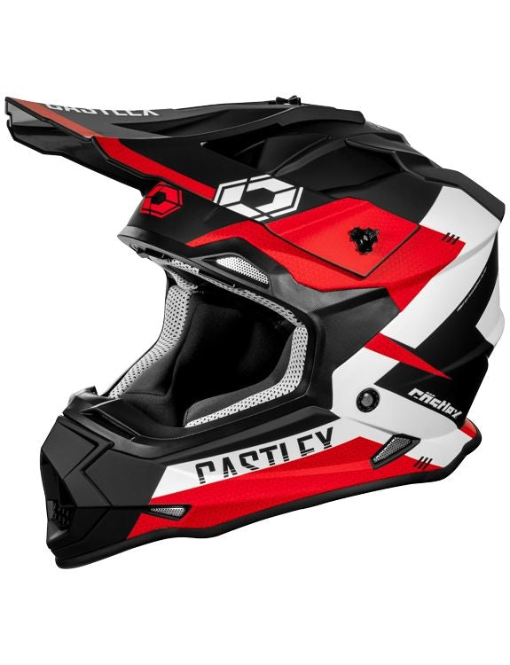 CASTLE x Jugendmodus flow MX Helm, mattrot
