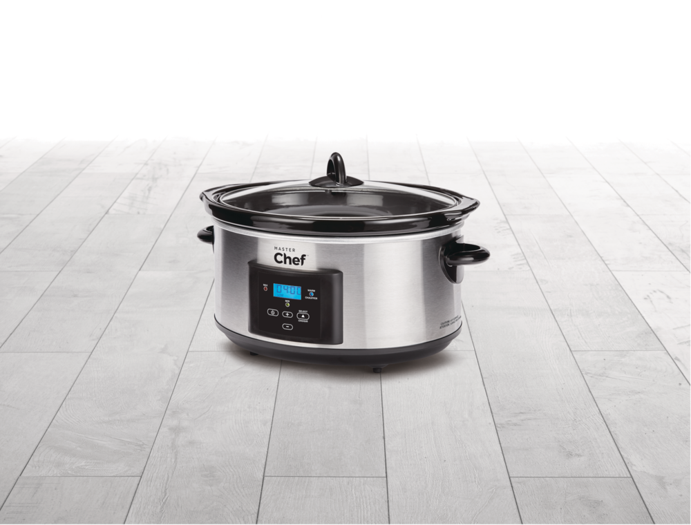 MASTER Chef digital programmierbarer Slow Cooker, Edelstahl, 6qt