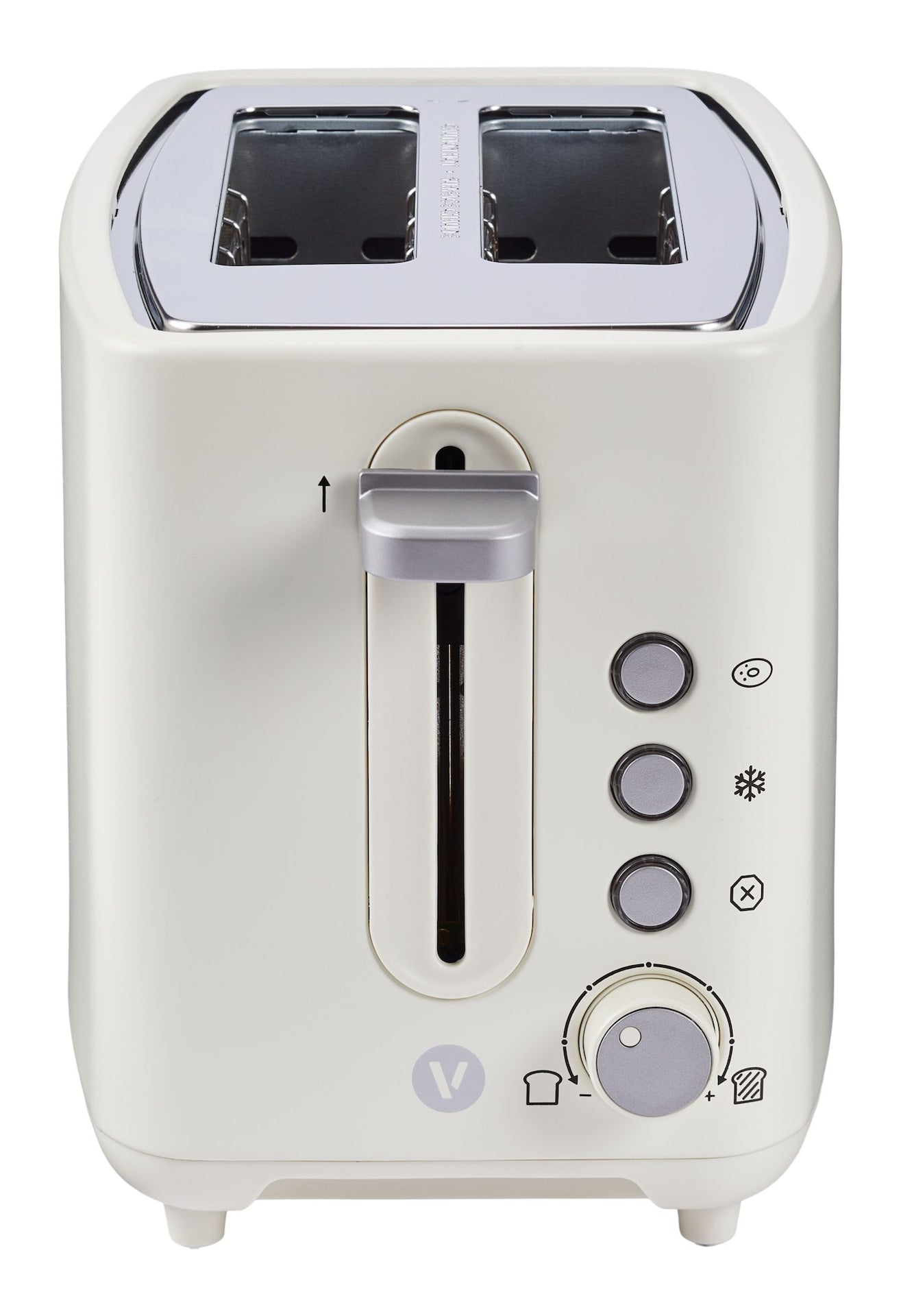 Vida by PADERNO Farbserie 2-Scheiben-Toaster mit 3 Einstellungen, Shortbread