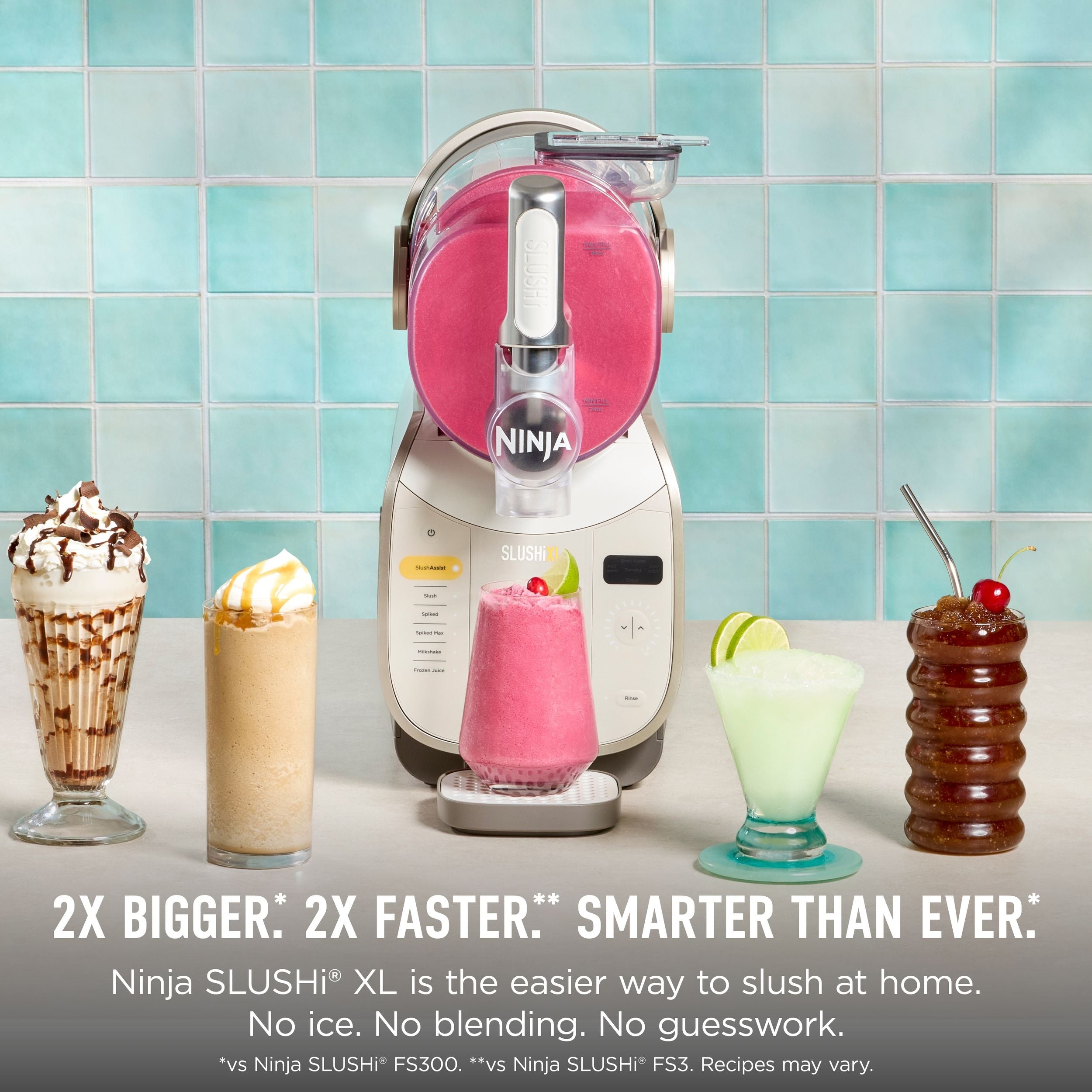 Ninja slushi XL slushie Maschine mit slushassist Technologie, Crema, FS601CBR