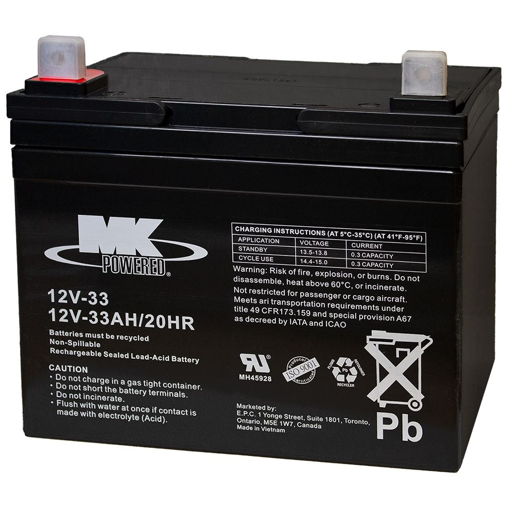 MK Batterie 12 Volt 33 ah Gruppengröße U1 SLA Batterie
