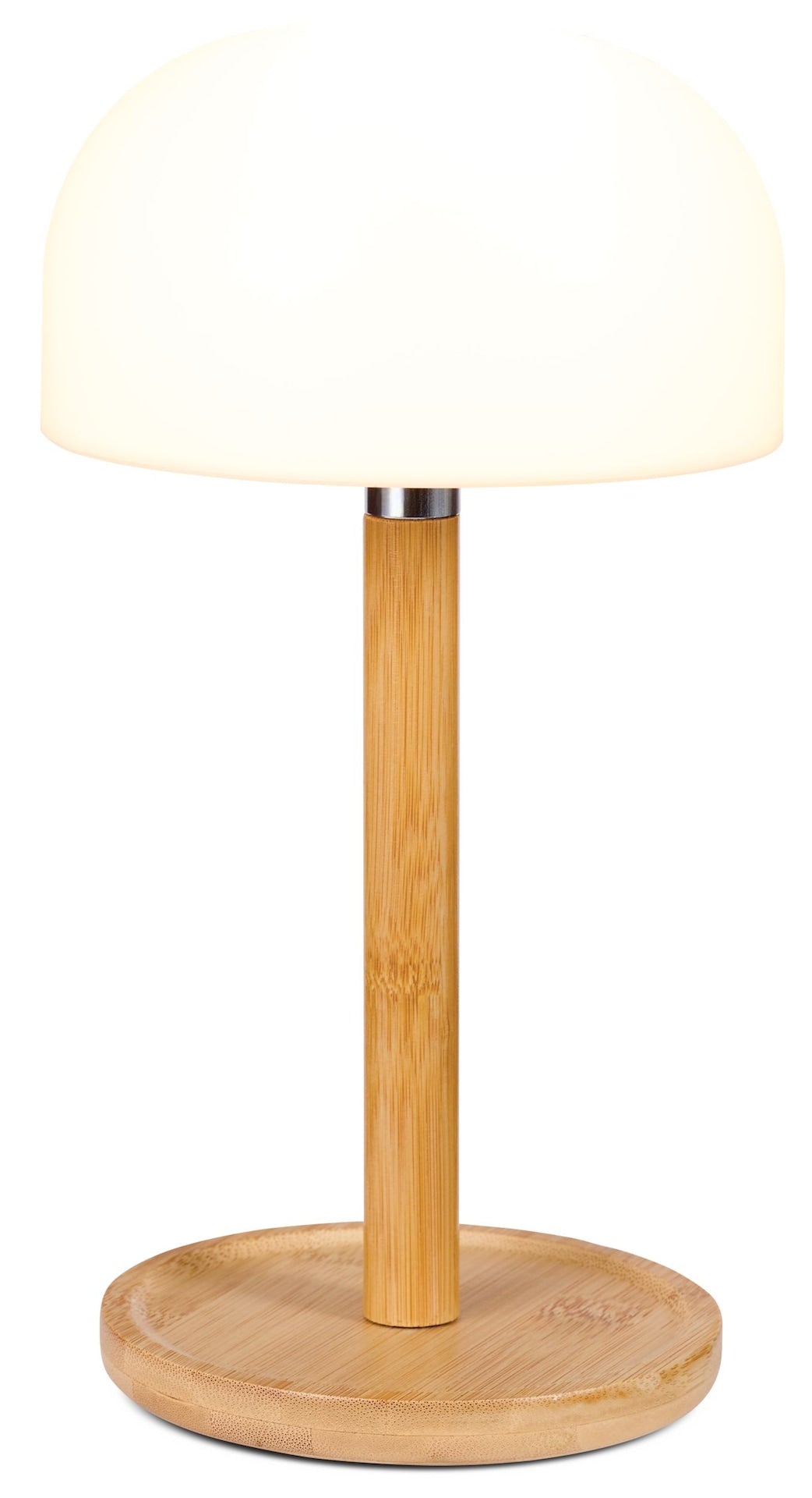 CANVAS Aufladbare Bambuspilzlampe für den Außenbereich, Mehrfarbmodi