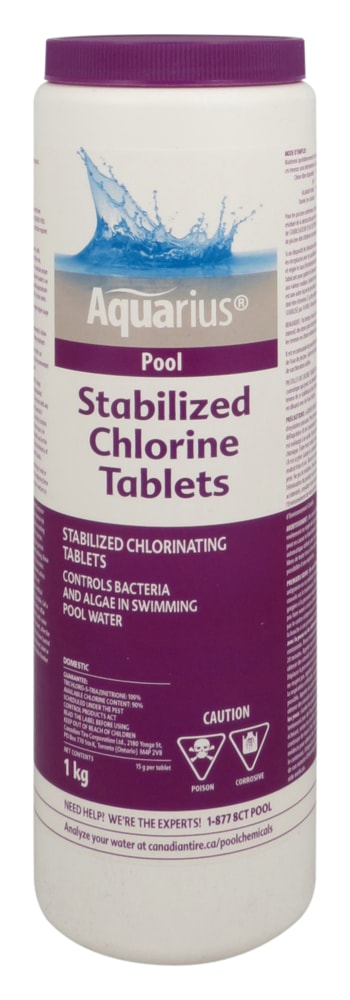 Aquarius stabilisierte Chlortabletten, 1 kg