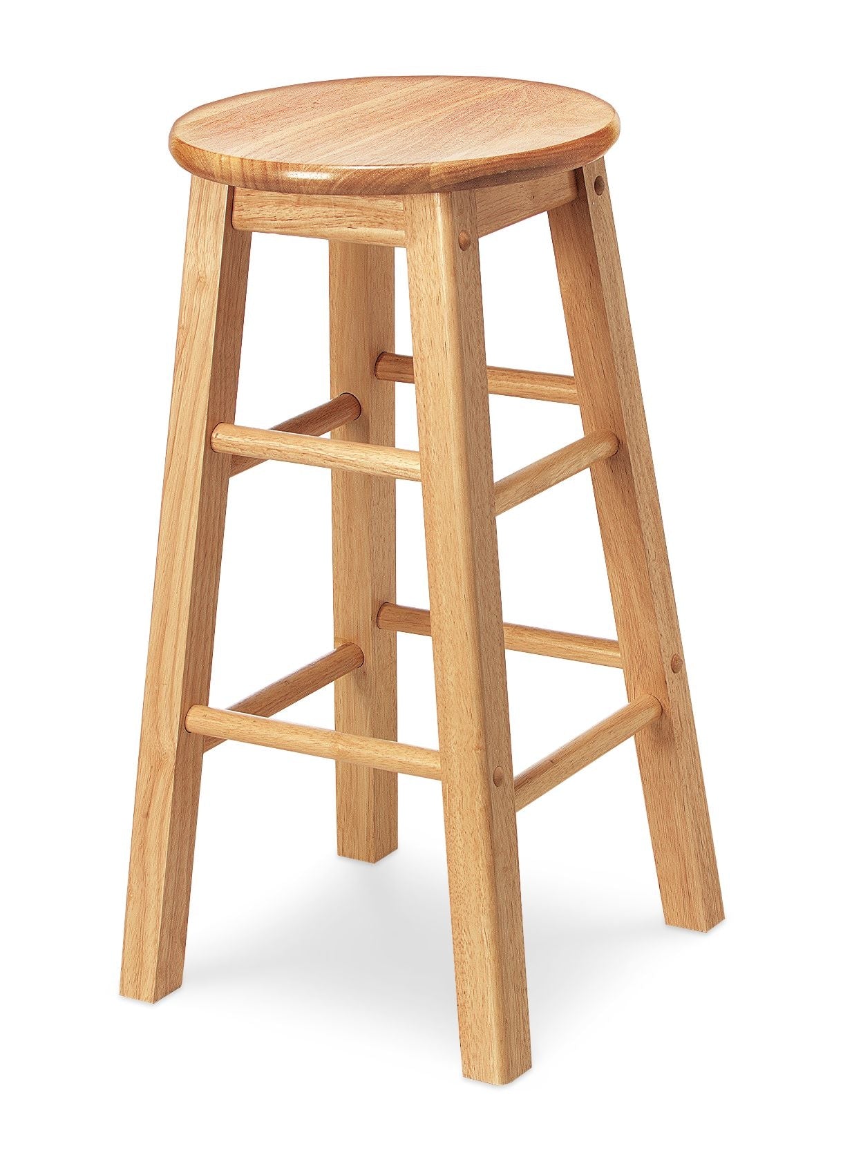 For Living Massivholz 24" Barhocker armless rückenlos, natürliches Finish