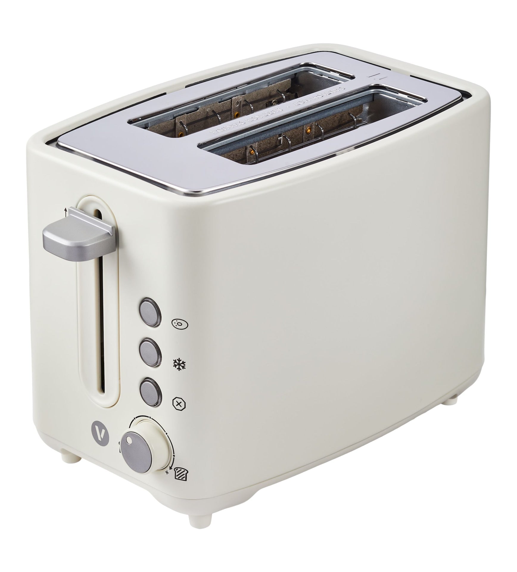 Vida by PADERNO Farbserie 2-Scheiben-Toaster mit 3 Einstellungen, Shortbread