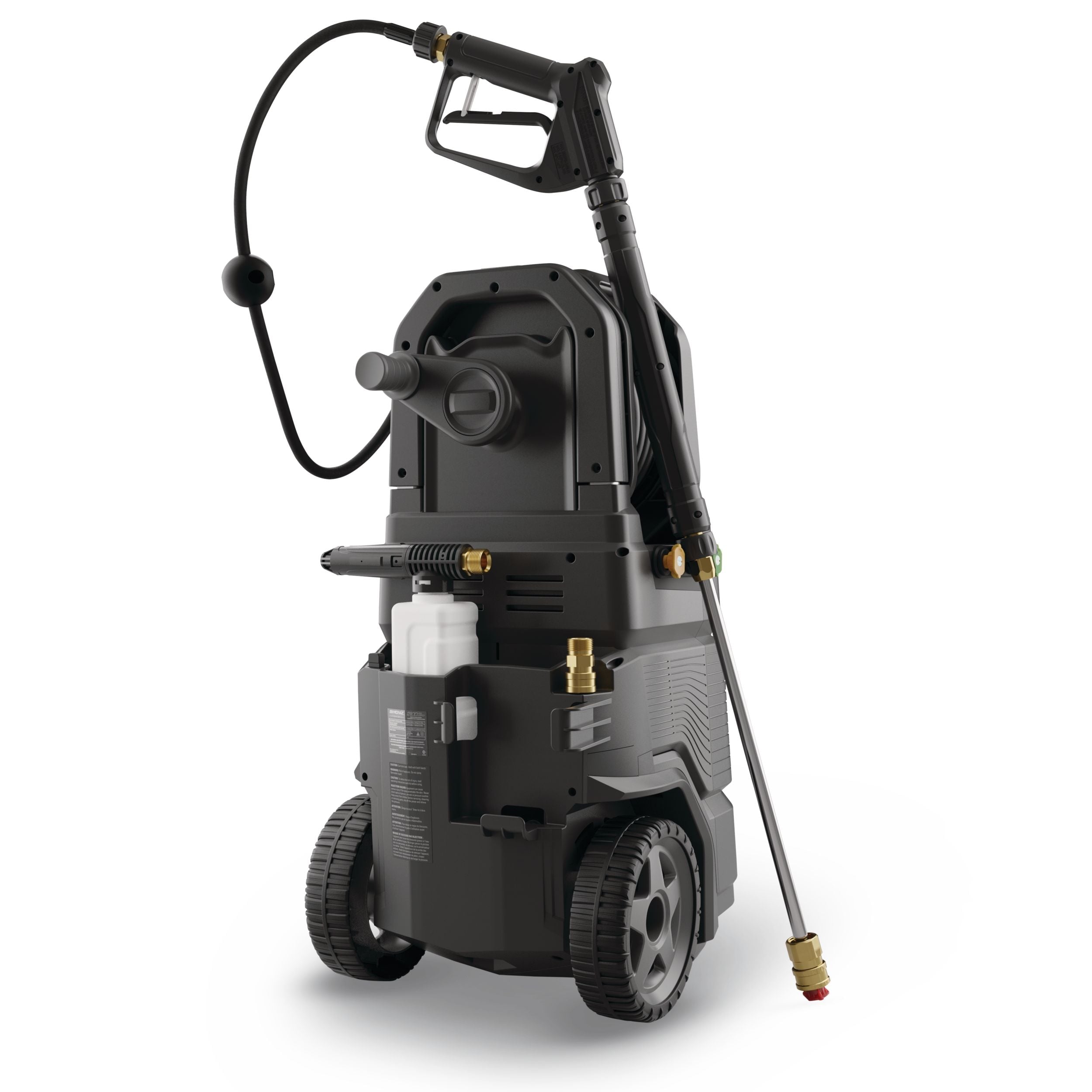Simoniz Platin 2100 PSI 1,5 GPM geschnürtes Kaltwasser Rad gebürstete elektrische Druckwaschmaschine mit Schaumstrahler