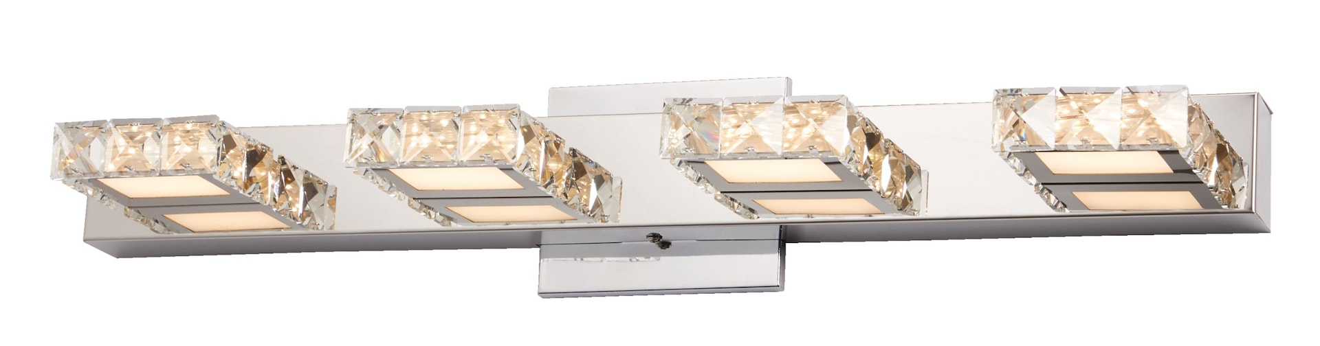 CANVAS Isabella 4-Licht Kristall Design-Lead Vanity Leuchte, Chrom