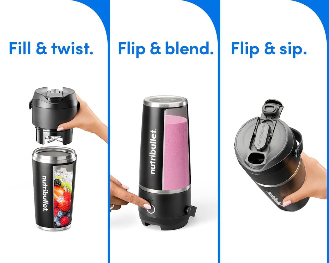 Nutribullet Ein-Touch-hochdrehmomentiger tragbarer Flipmixer