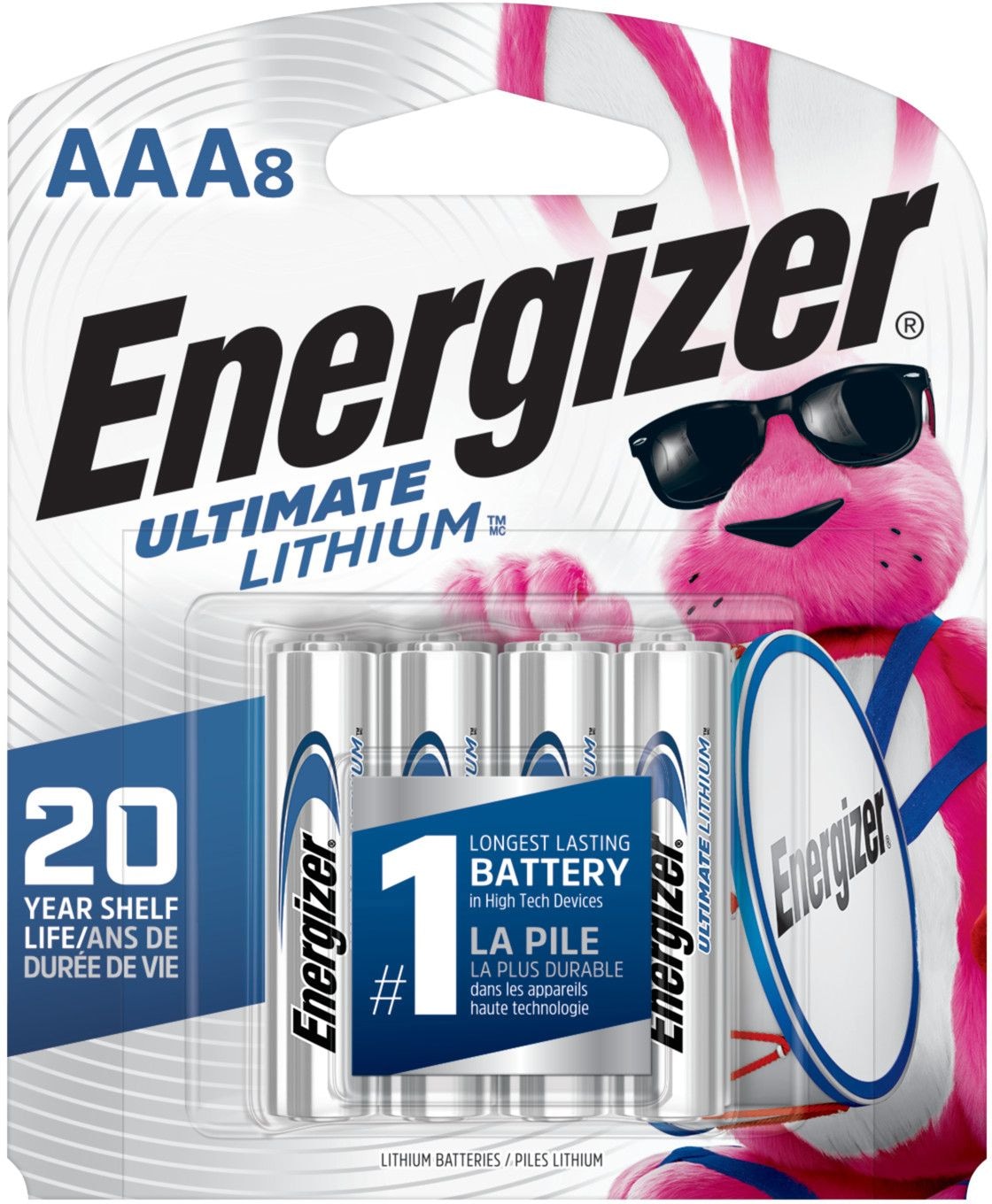 Energizer ultimative Lithium-AAA-Batterien, 8-pk