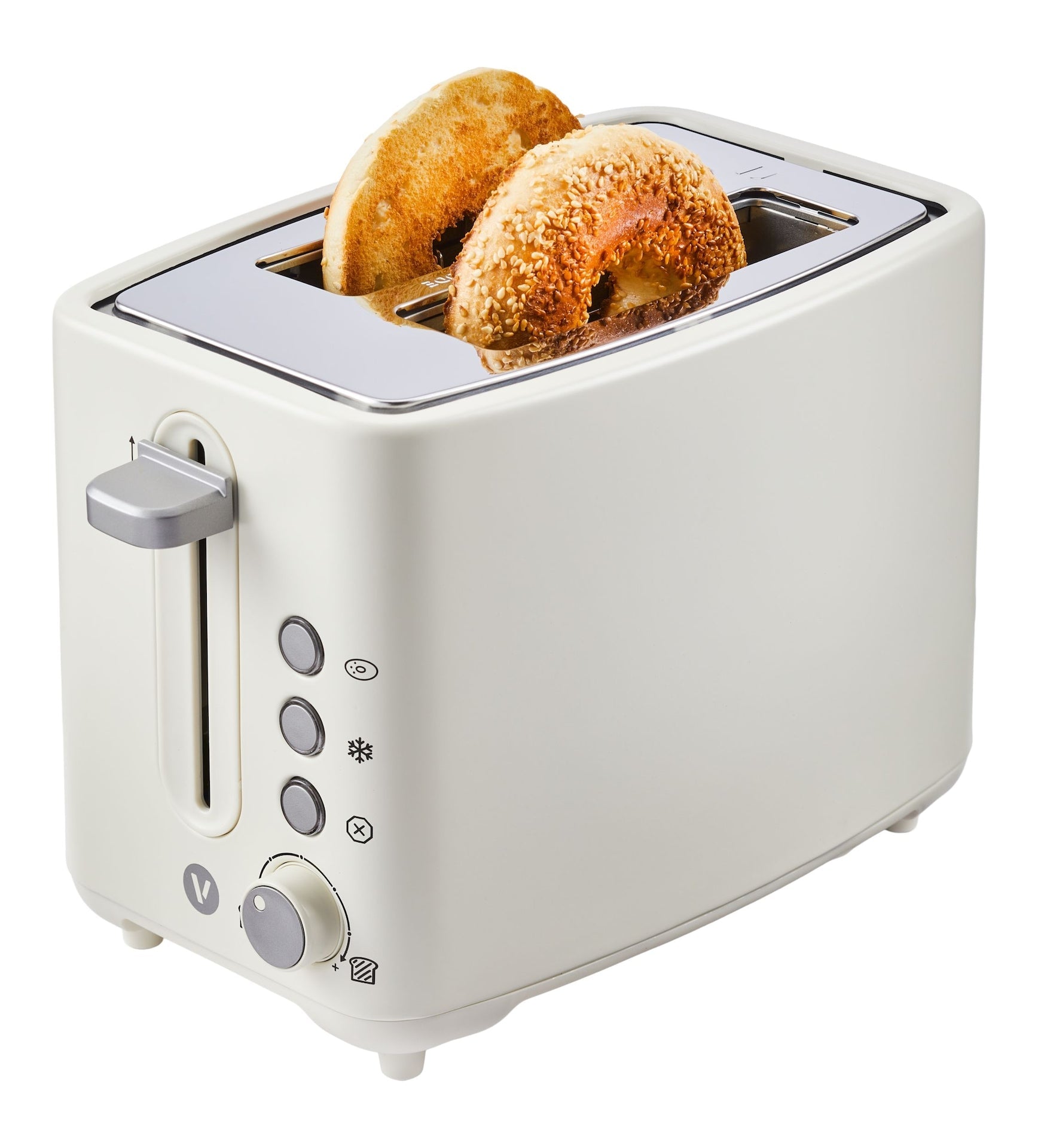 Vida by PADERNO Farbserie 2-Scheiben-Toaster mit 3 Einstellungen, Shortbread