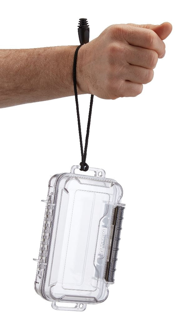 MAXIMUM IP68 tragbares wasserdichtes Kunststoffgehäuse mit Handgelenkgurt, klein