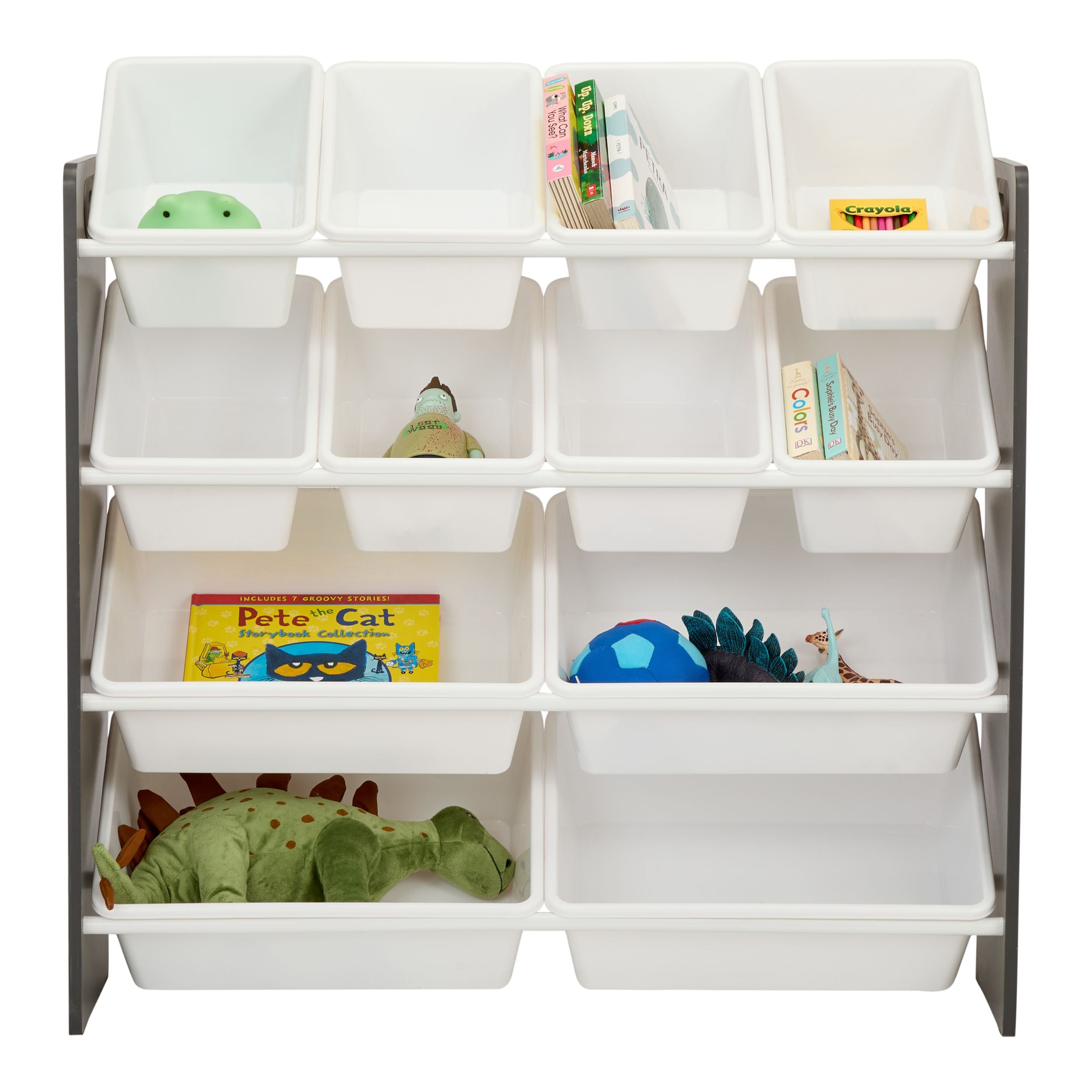 For Living Fleck & Rost resistent robust 12-Bin Organisator, grau