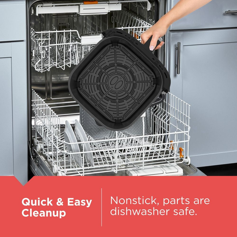 Black & Decker 8-in-1 digitale Fritteuse mit Antihaft-Kochkorb, 6-qt