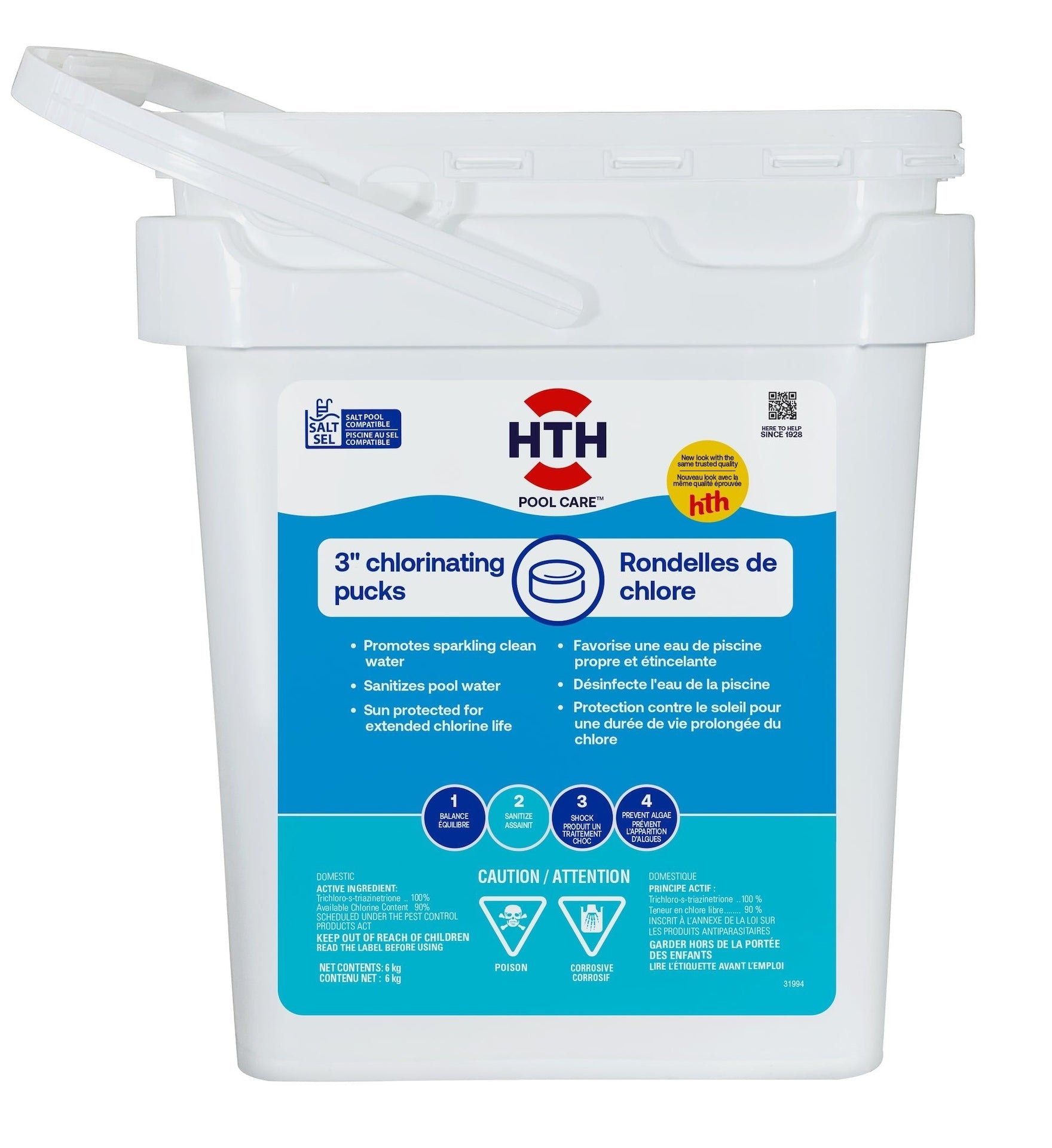 HTH Chlorierungspacks, 3-in, 8-kg