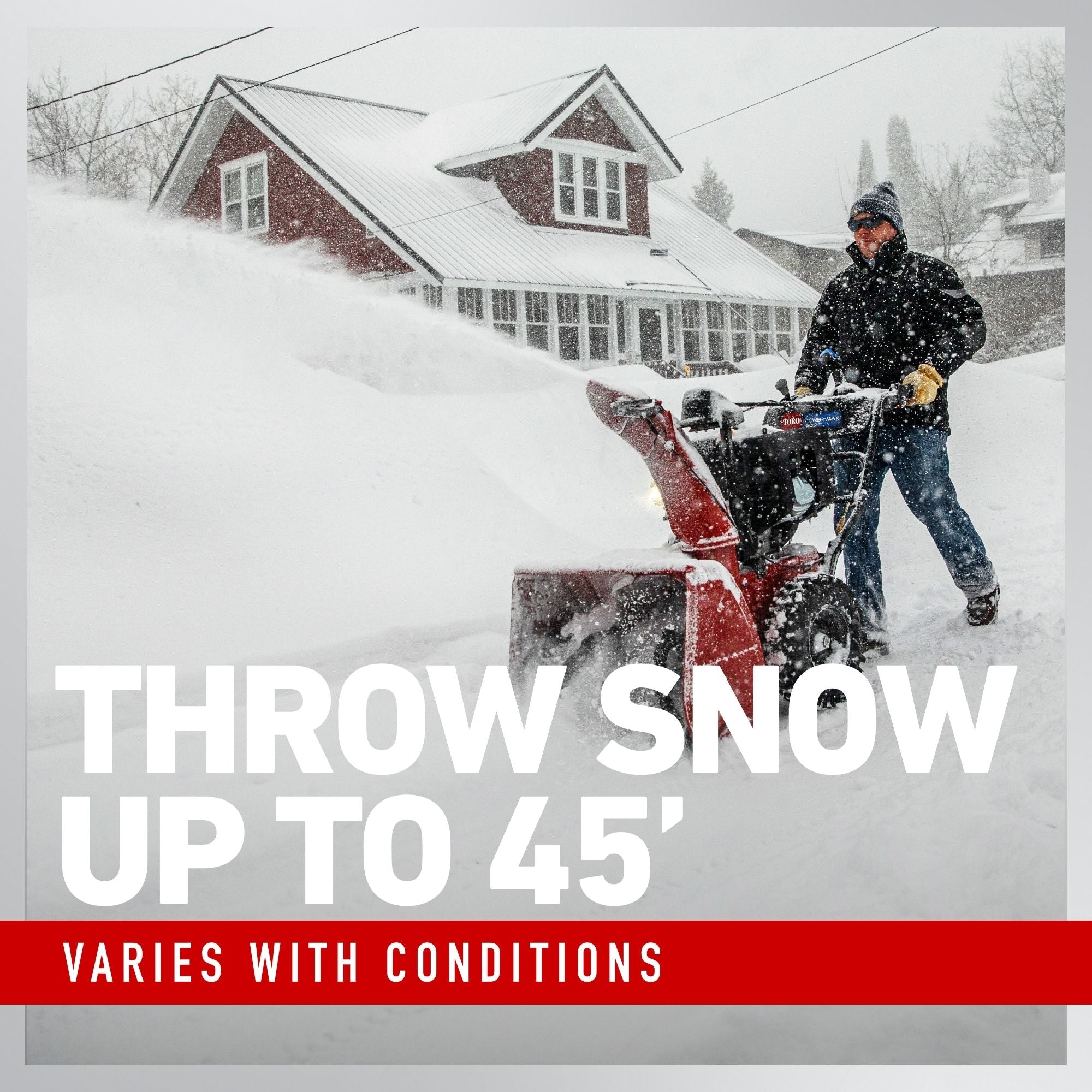 Toro Leistung max. 724 OE 212cc zweistufiger Schneebläser, 24-in