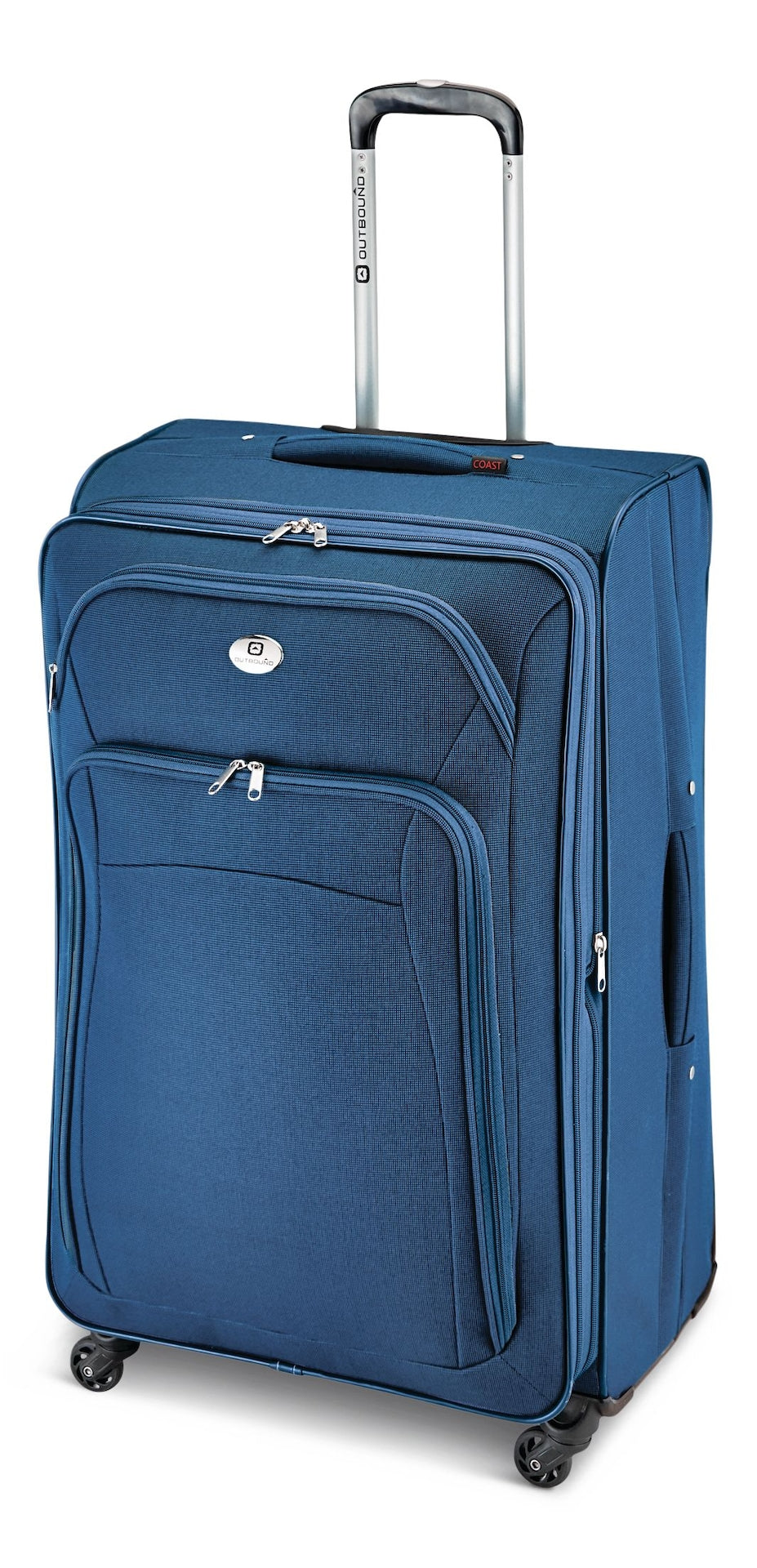 Outbound Coast Expandable Softside Spinner Wheel Reise 28-in Koffer, Nasstasche, blau