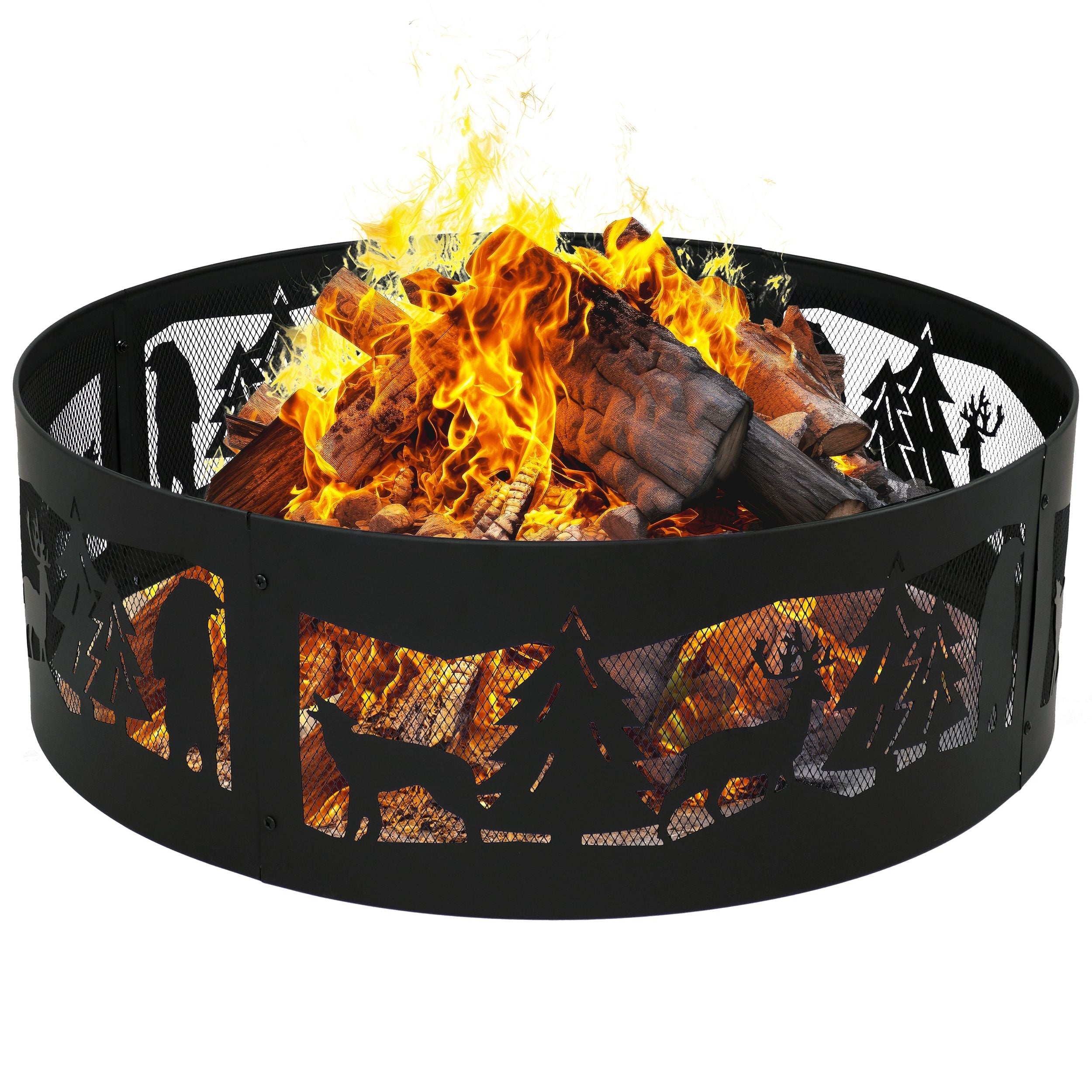 Sunnydaze Dekor Wald Wildnis Feuerring, 36-in