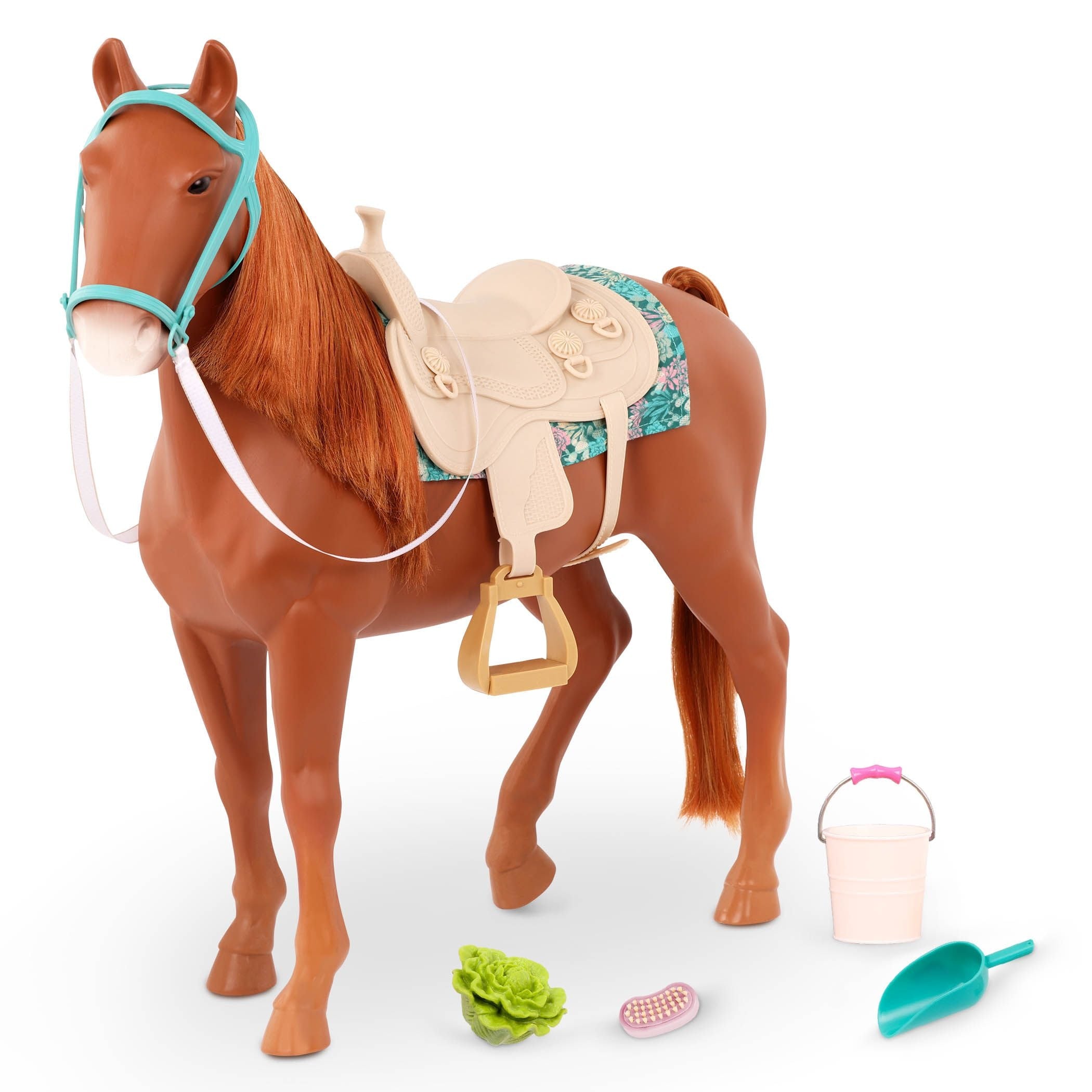 Our Generation Spielzeug Pferdespielset mit Zubehör für Alter 3+, verschiedene Stile