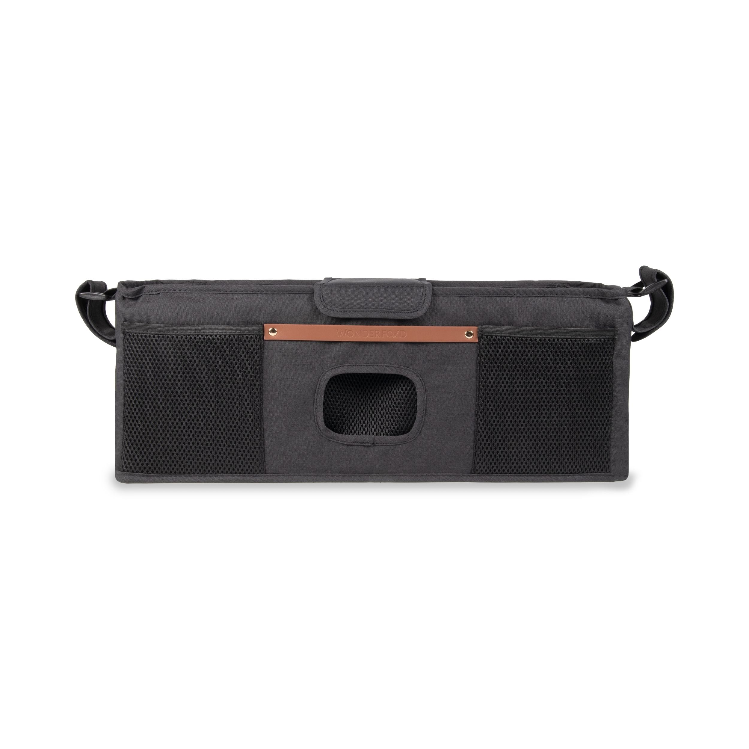 WonderFold Mutterkonsole mit 4 isolierten Cupholdern, schwarz