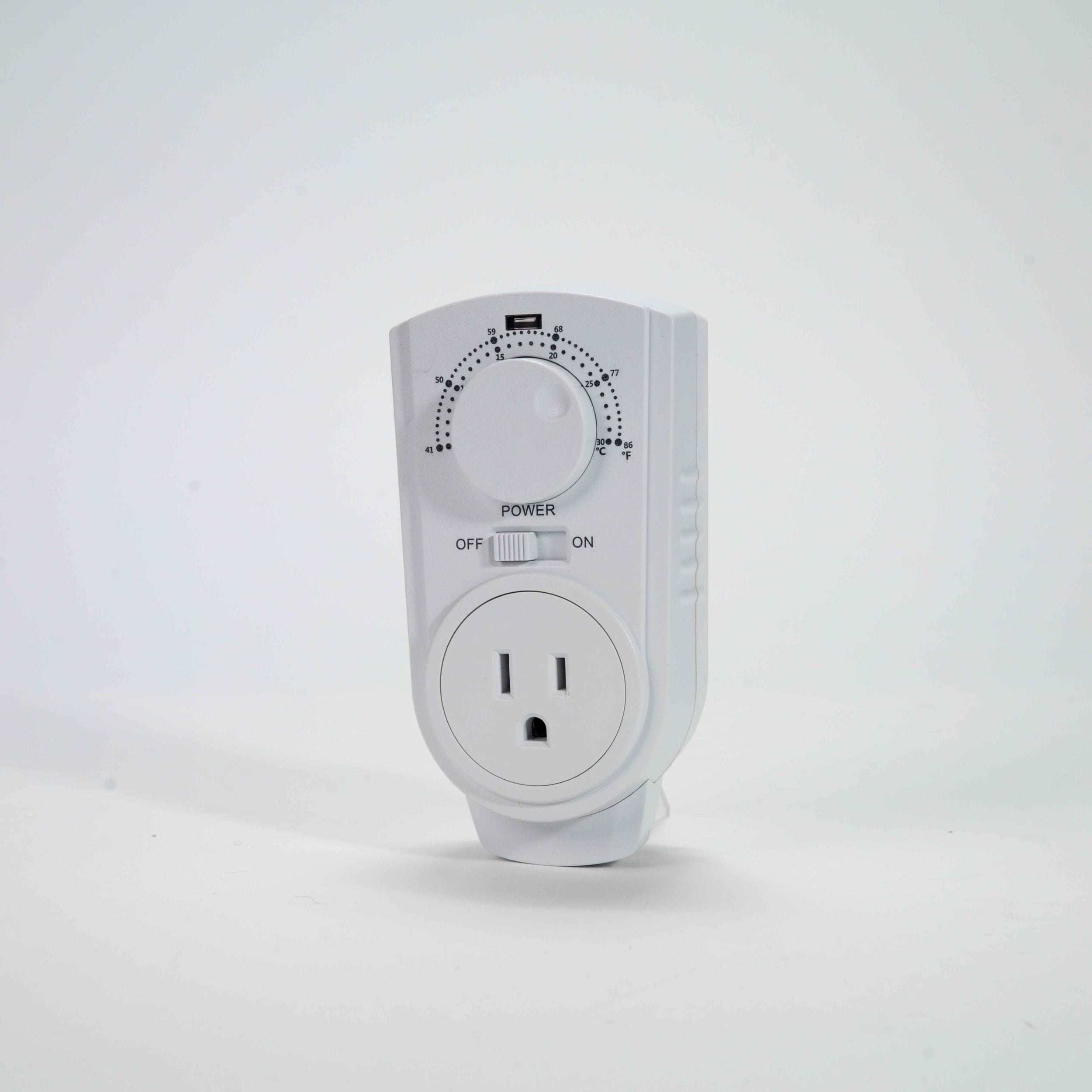 Amaze Heizgeräte-Steckerthermostat für tragbare Raumheizungen & AC, weiß