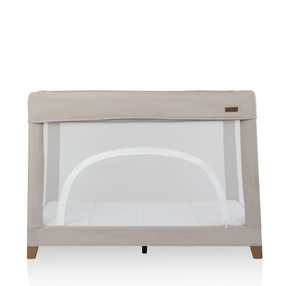 Evenflo Eris 2-In-1 Einhand-Playard mit Bassinett, Beige