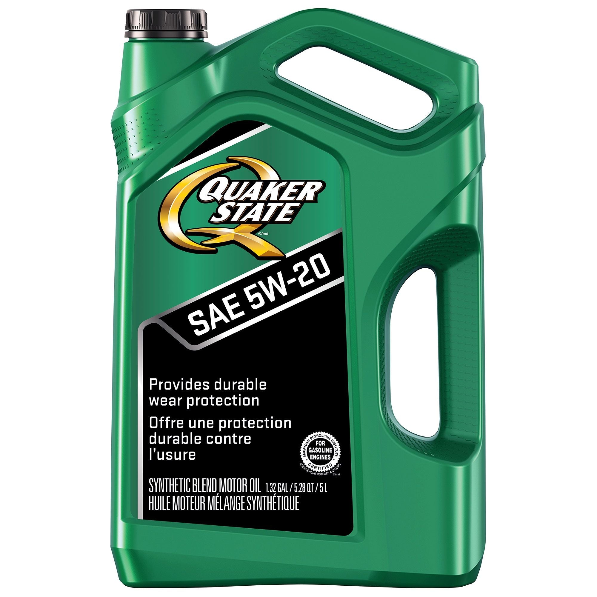 Quaker Zustand halbsynthetisches 5W20 Motoröl, 5-L-Krüge