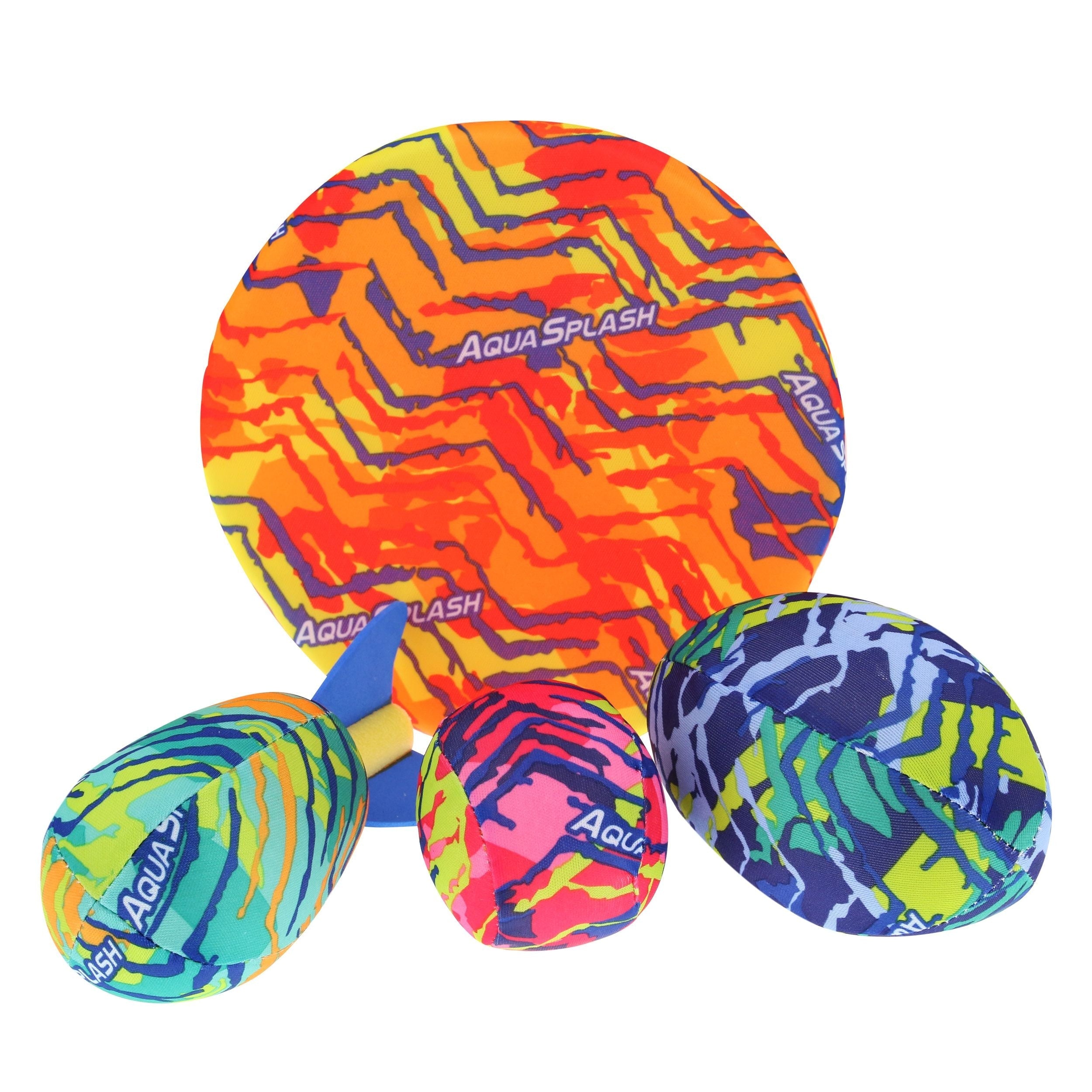 Dunk n' drench pool kids' splash ball set, bunt, 4-pk, ab 3 Jahren, für Strand / Pool lustige Aktivitäten