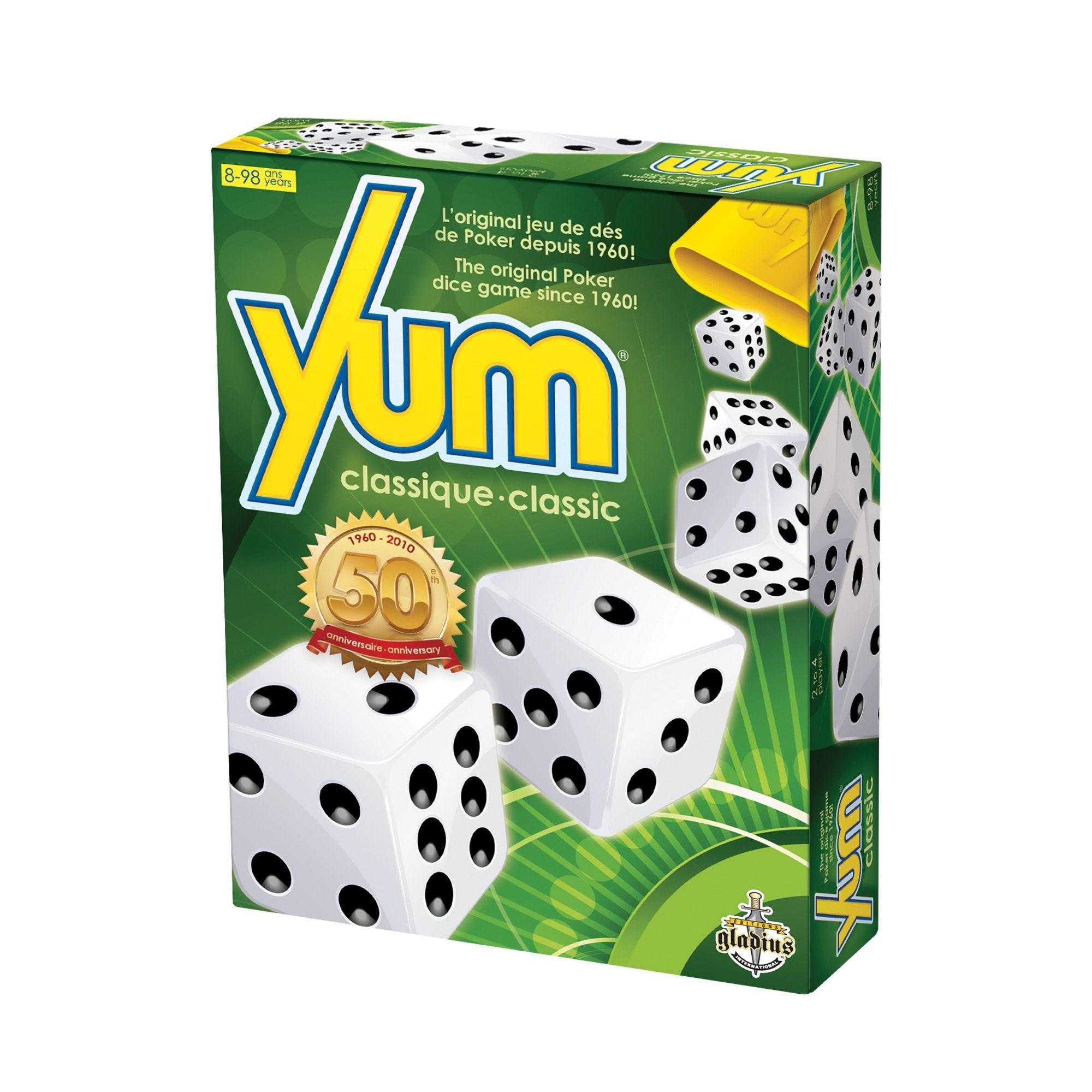 Editions gladius yum classic collector's edition poker-würfelspiel-set, ab 8 jahren