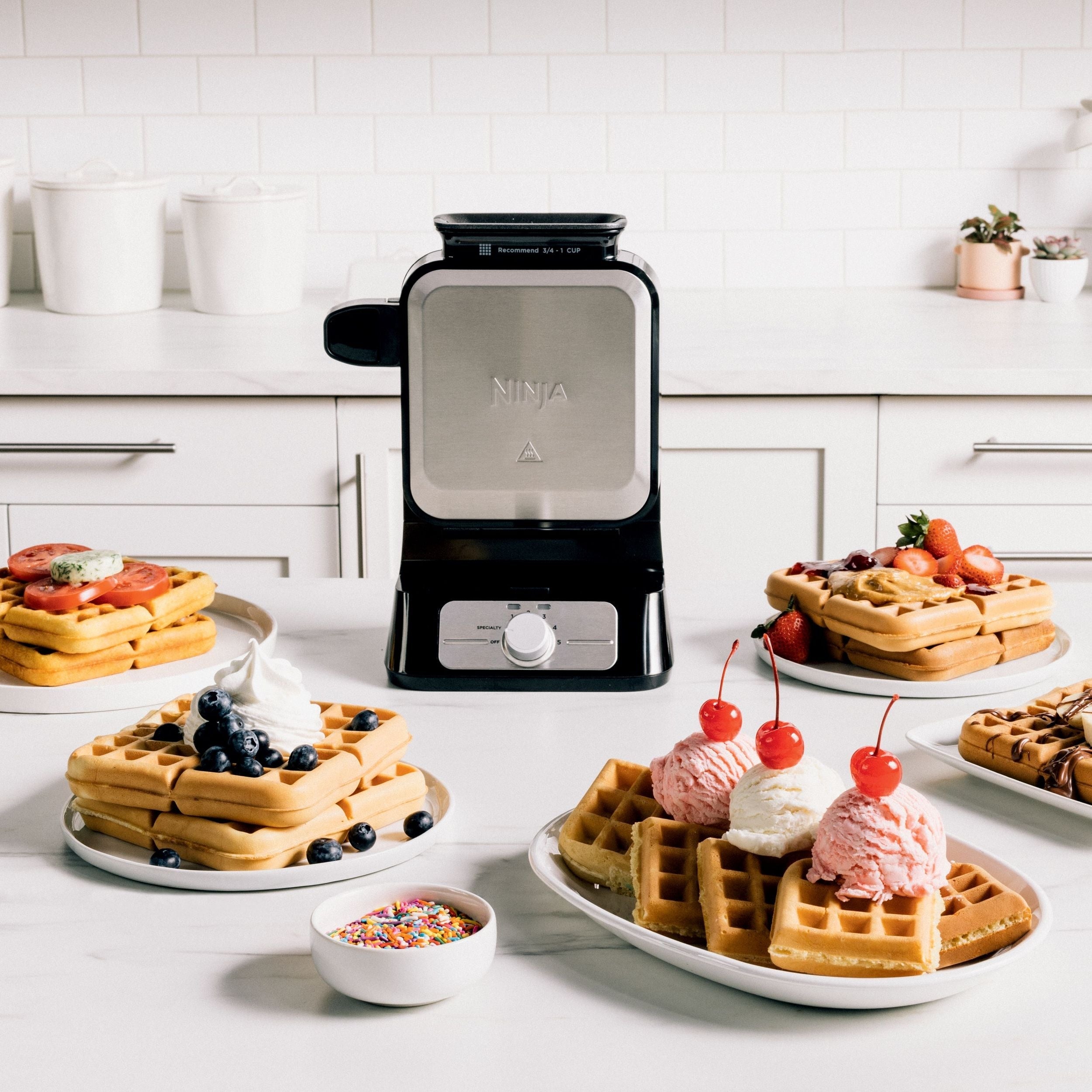 Ninja Neverstick 5-Shade-Einstellung Waffelmacher