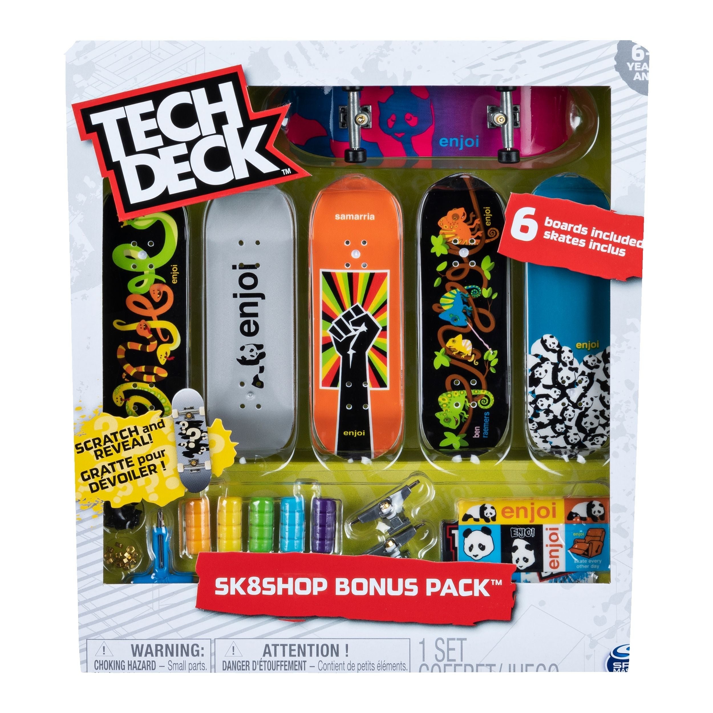 Tech Deck Sk8shop finberboard bonuspack, alter 6+, 6-pk
