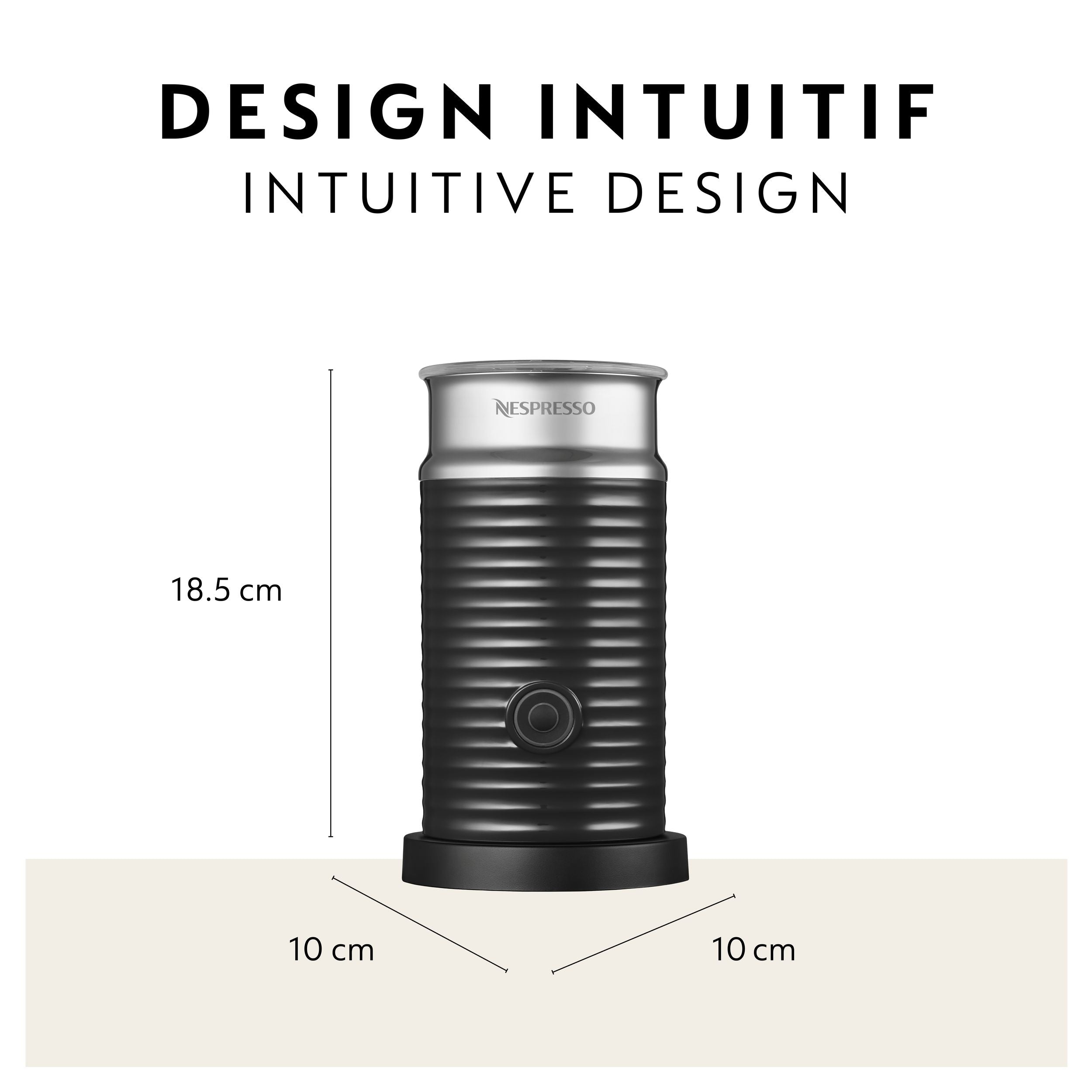 Nespresso aeroccino 3 One-Touch-Milchschäumer, 240 ml