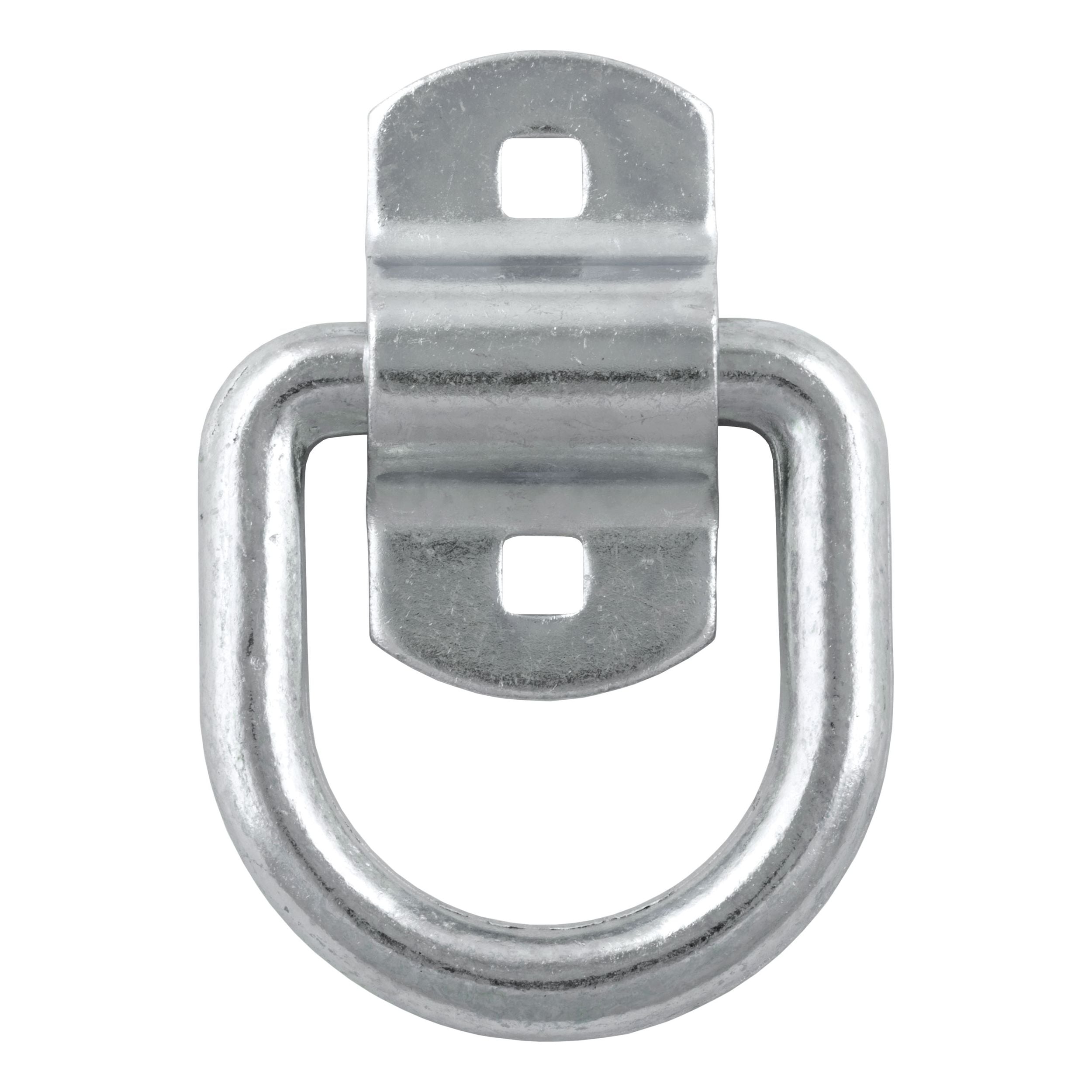 CURT 83742 3-in x 3-in oberflächenmontierte Bindung d-Ring (3600 lb, klares Zink)