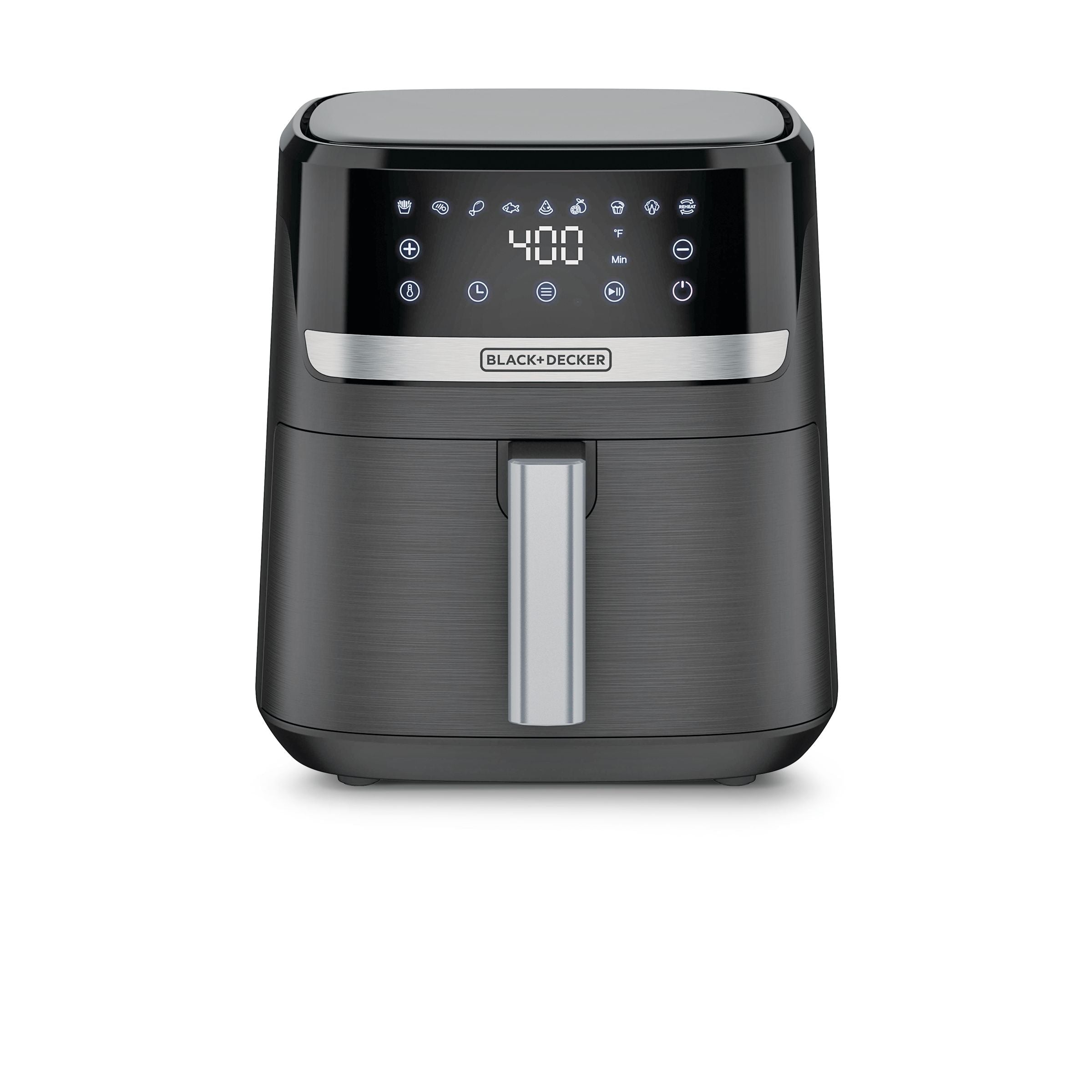 Black & Decker 8-in-1 digitale Fritteuse mit Antihaft-Kochkorb, 6-qt