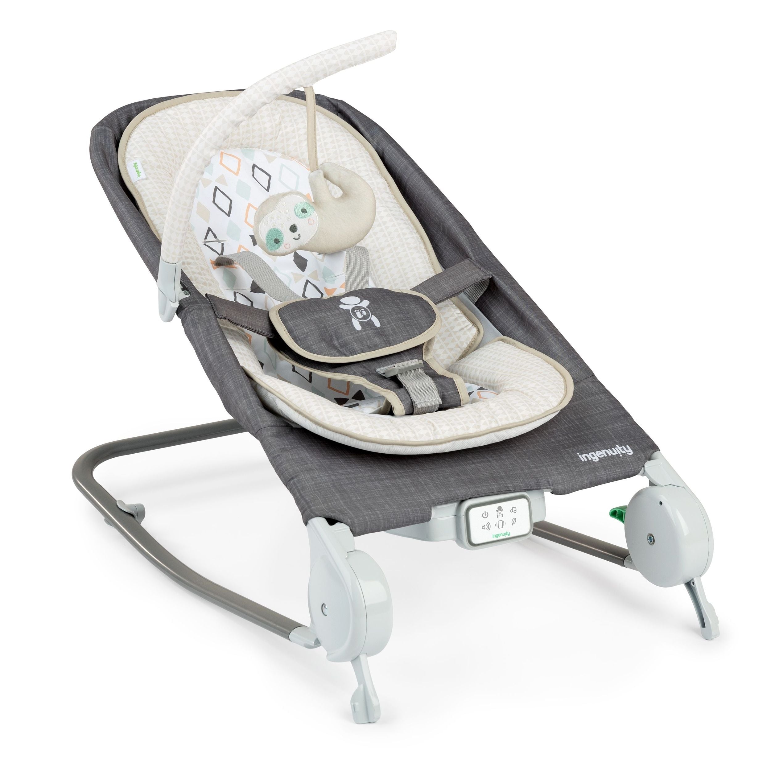Ingenuity Happy Bauch Rock-to-Bounce Massage Sitz, Parker