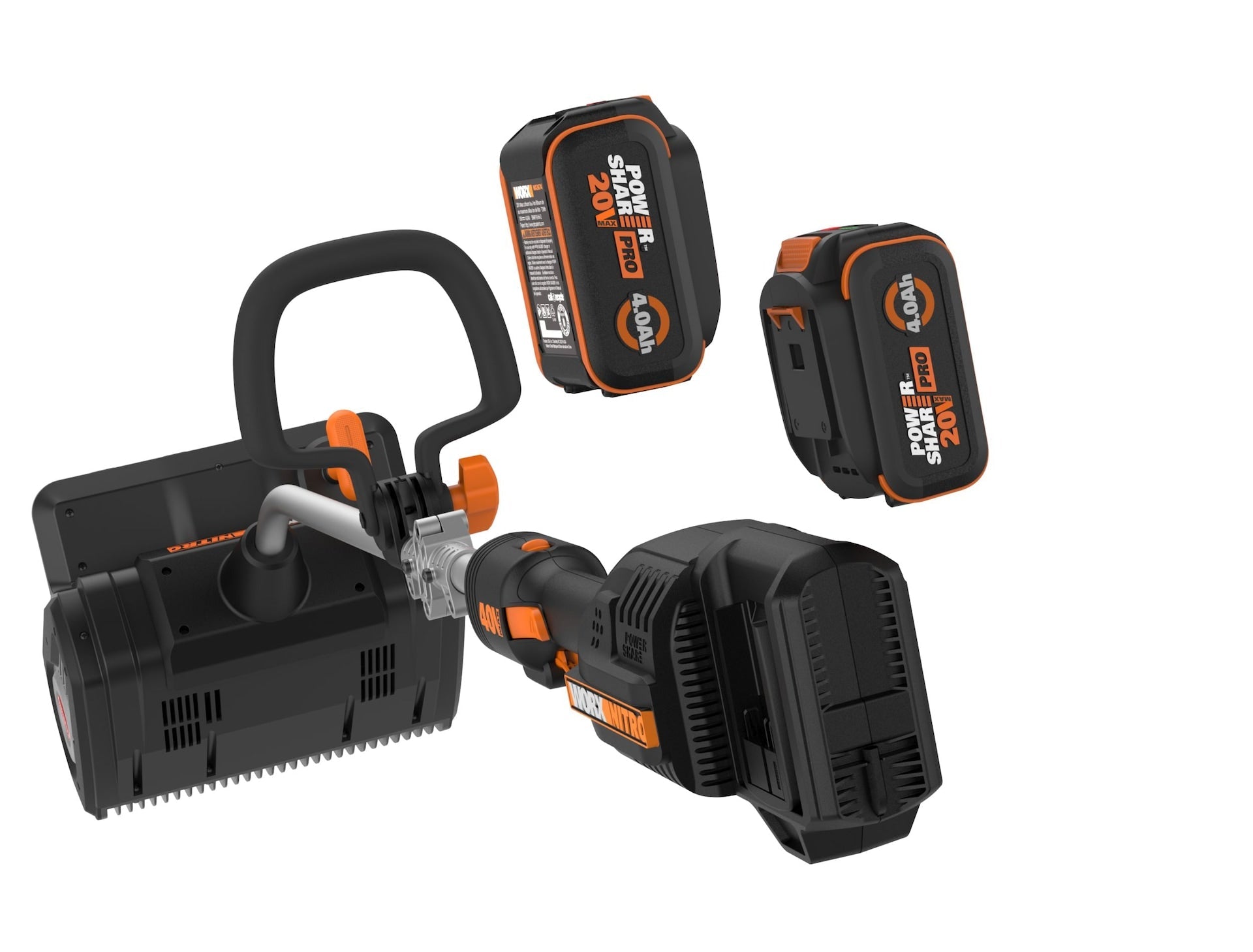 Worx 12-in 40V/4.0Ah schnurlose Schneeschaufel mit Batterie und Ladegerät